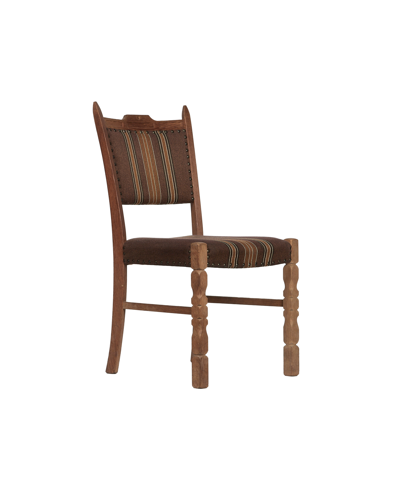 Vintage Henning Style Chair - Woodcarve from Denmark made of Upholstery