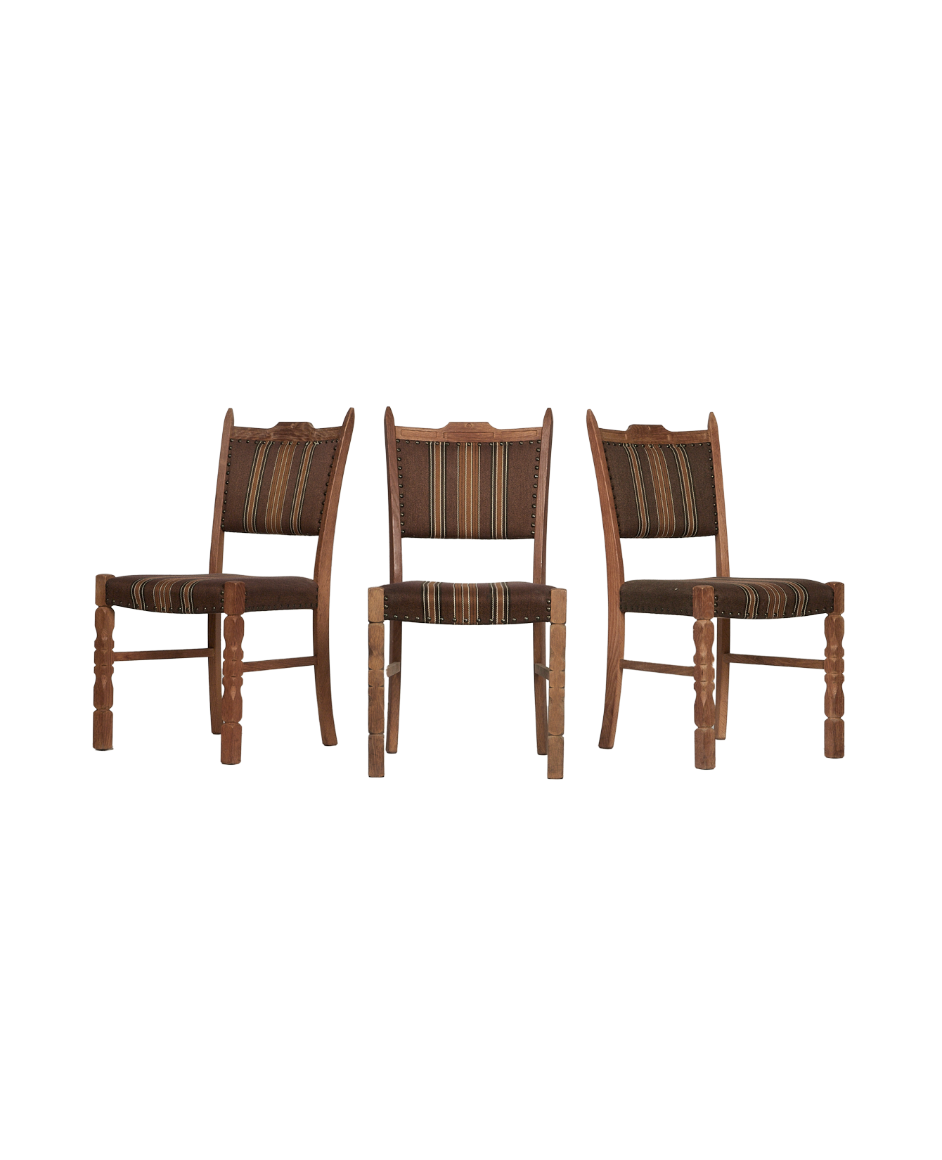 Vintage Henning Style Chair - Woodcarve from Denmark made of Upholstery