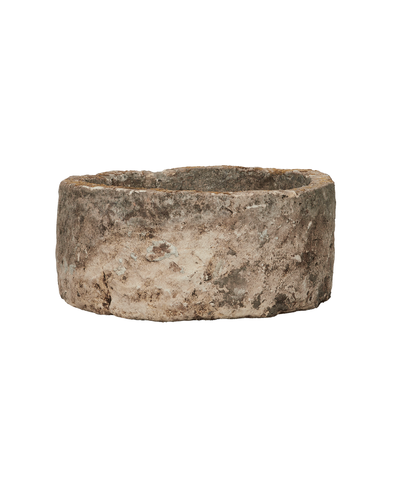 Vintage Limestone Trough - Round from Indonesia - Planters, Fountains, & Water Features