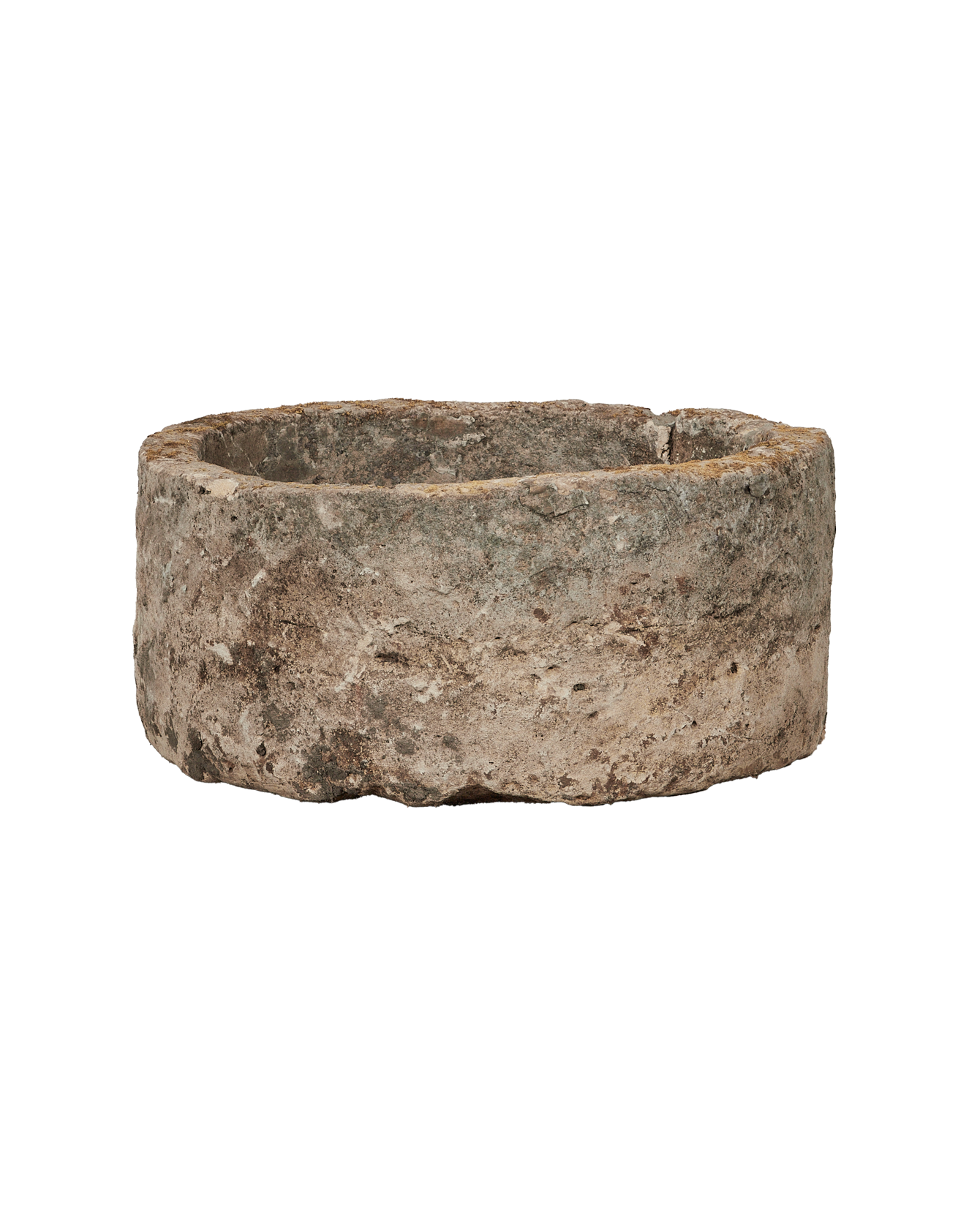 Vintage Limestone Trough - Round from Indonesia - Planters, Fountains, & Water Features