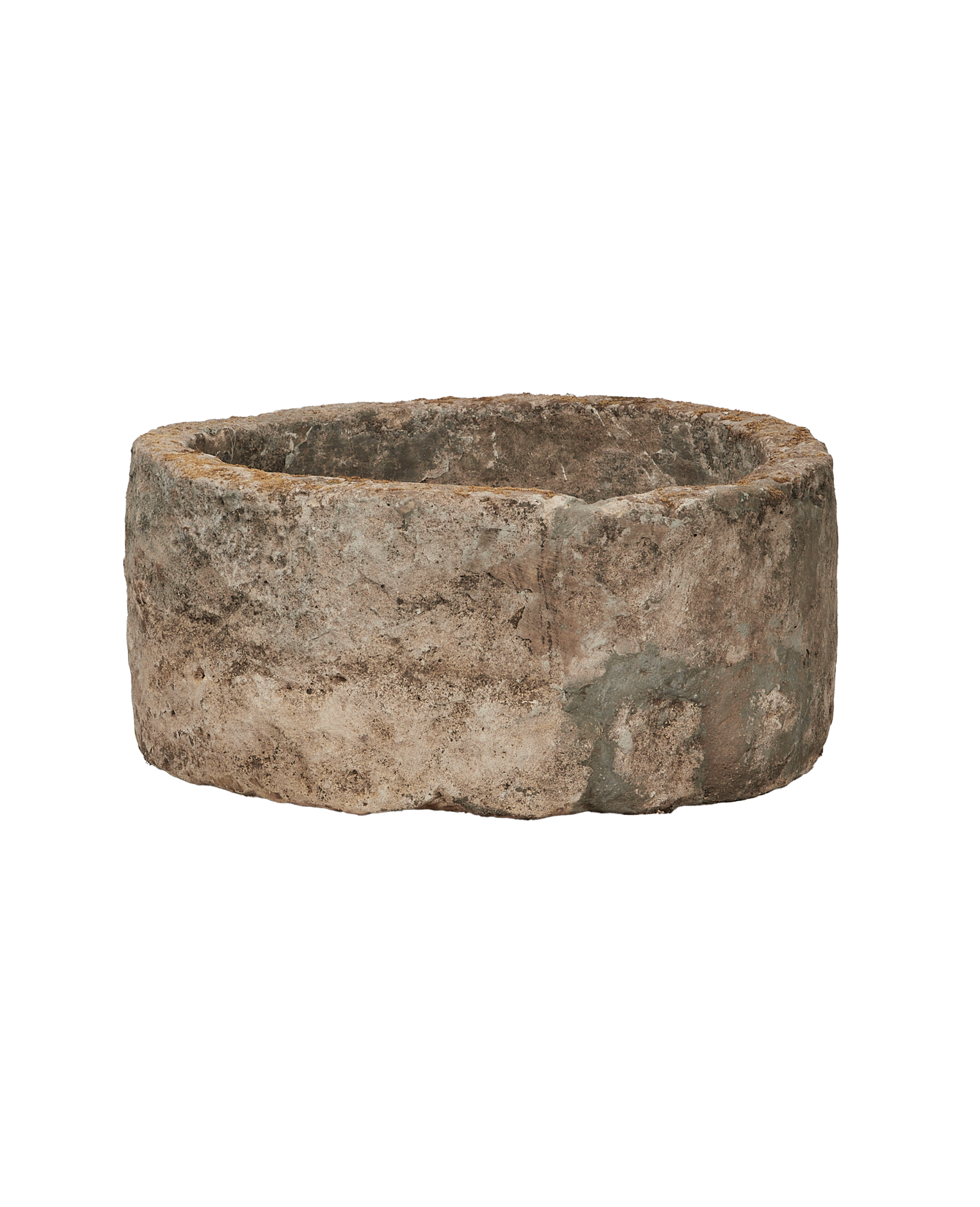 Vintage Limestone Trough - Round from Indonesia - Planters, Fountains, & Water Features