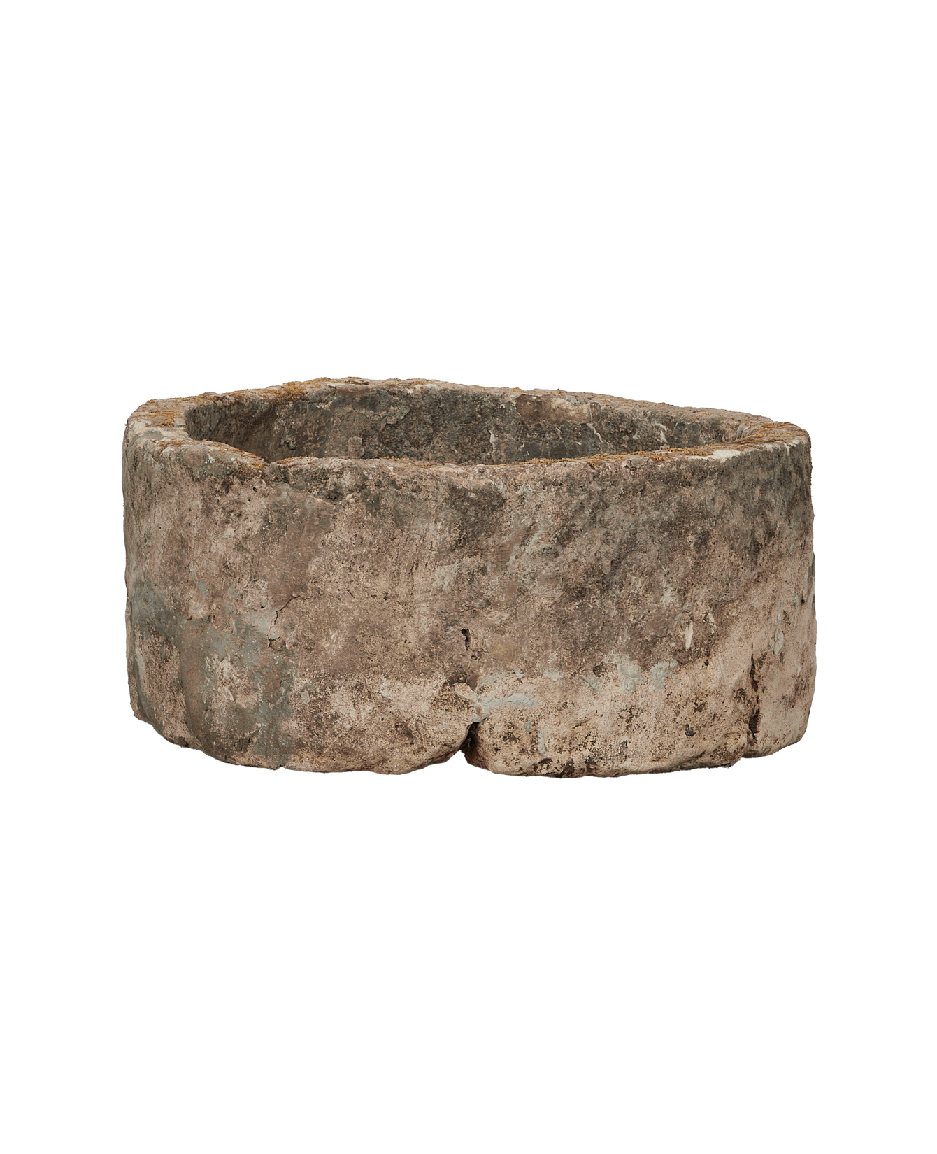 Vintage Limestone Trough - Round from Indonesia - Planters, Fountains, & Water Features