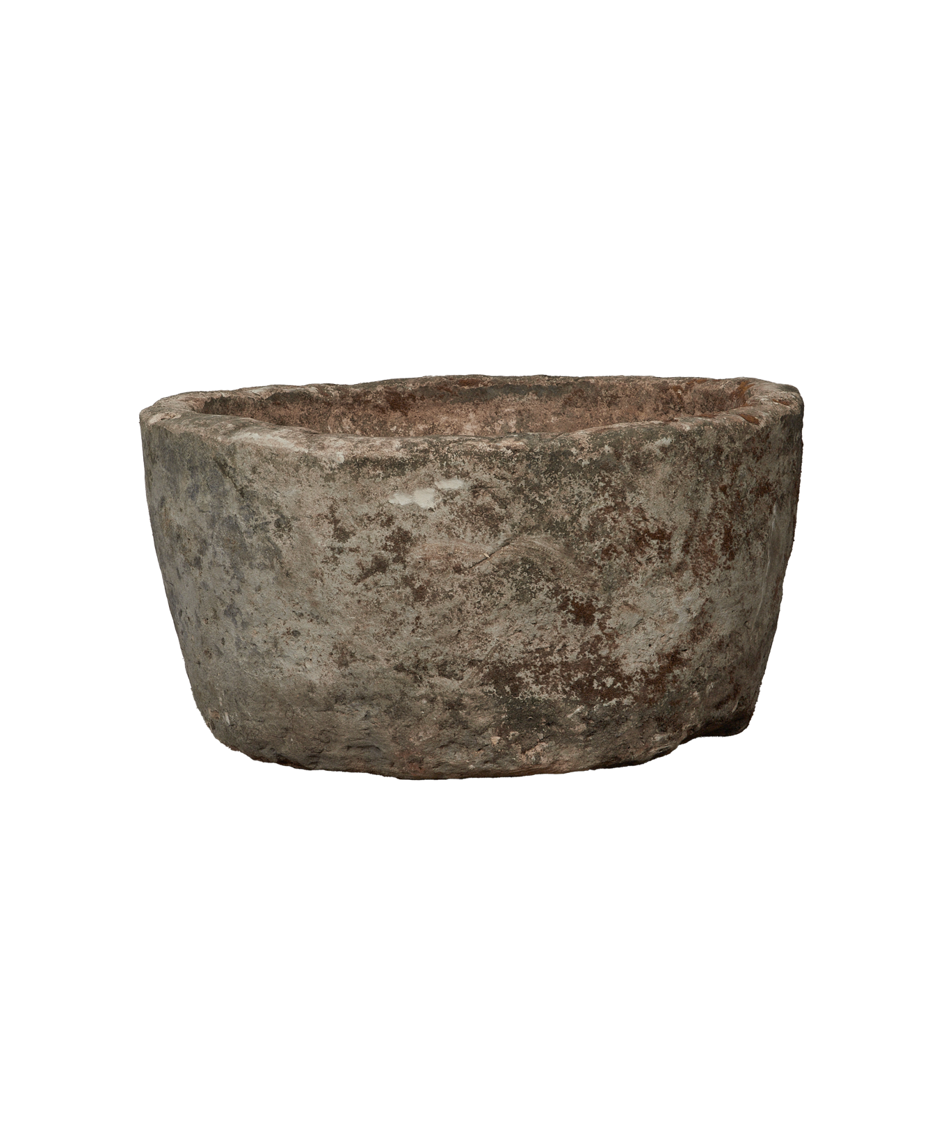 Vintage Limestone Trough - Round from Indonesia - Planters, Fountains, & Water Features