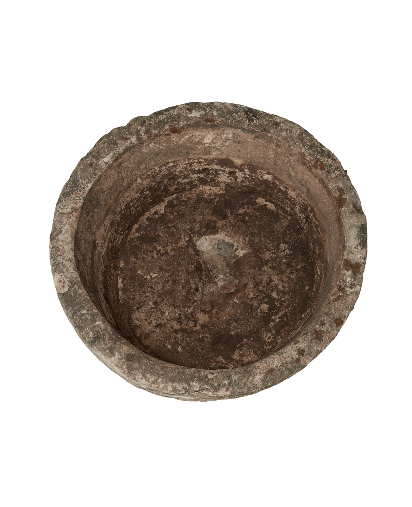 Vintage Limestone Trough - Round from Indonesia - Planters, Fountains, & Water Features