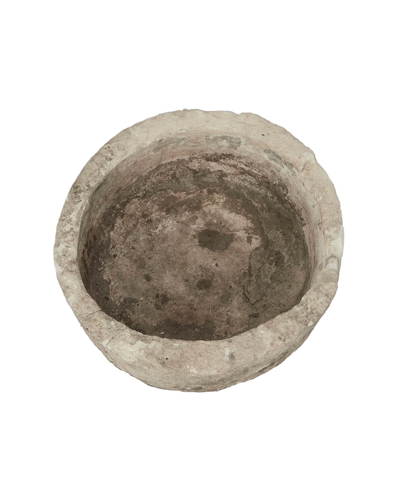 Vintage Limestone Trough - Round from Indonesia - Planters, Fountains, & Water Features