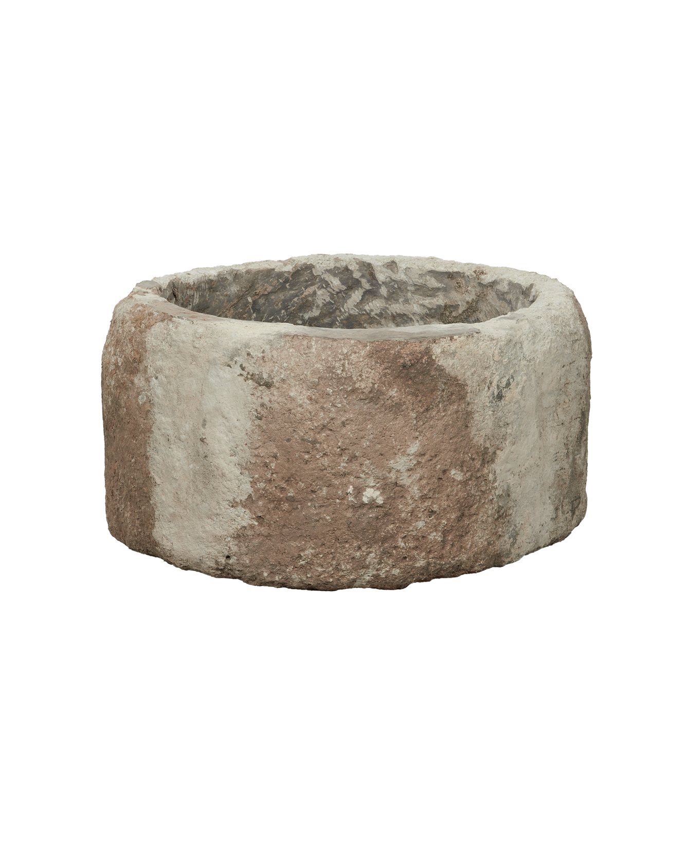 Vintage Limestone Trough - Round from Indonesia - Planters, Fountains, & Water Features