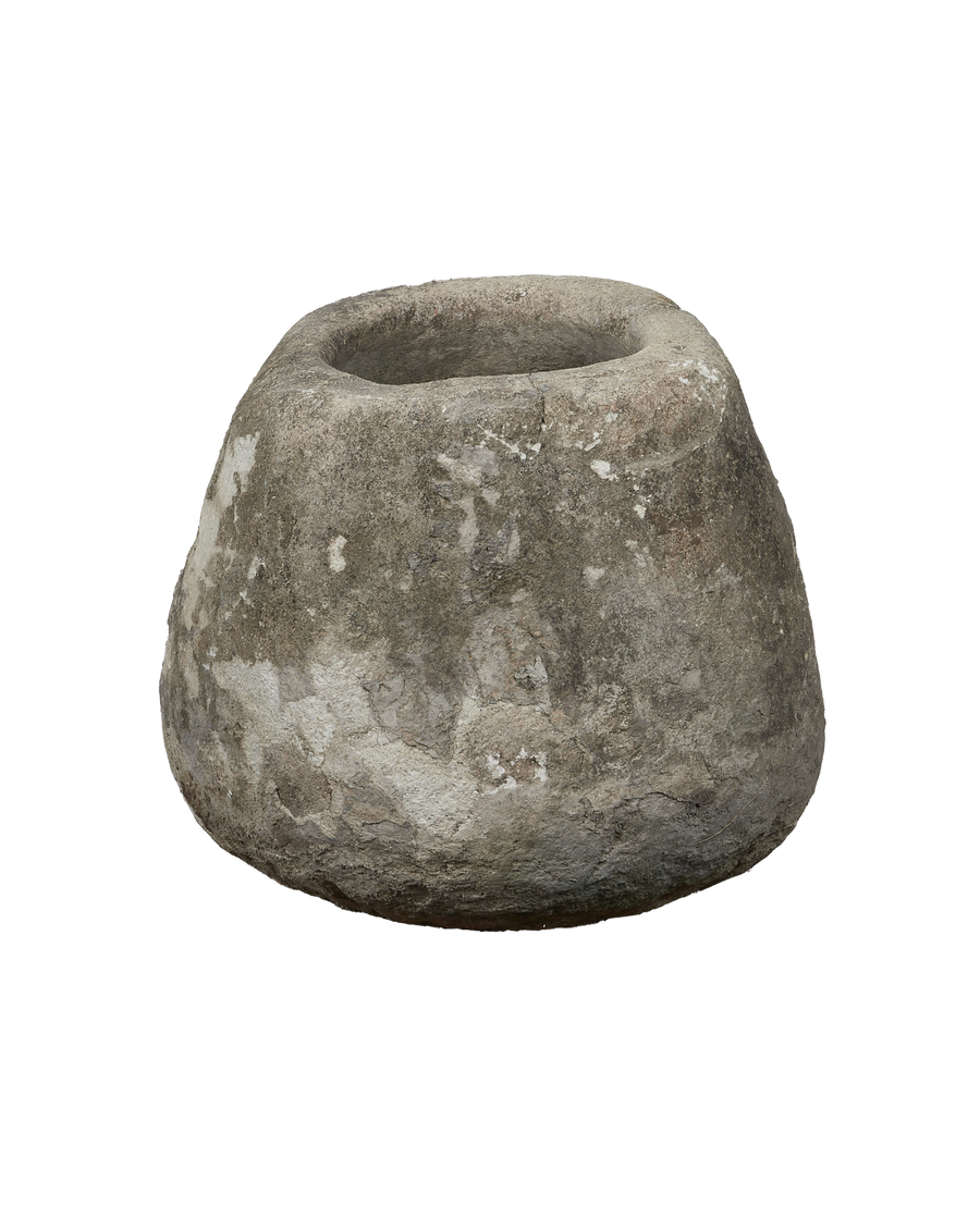 Vintage Limestone Trough - Pot from Indonesia - Planters, Fountains, & Water Features