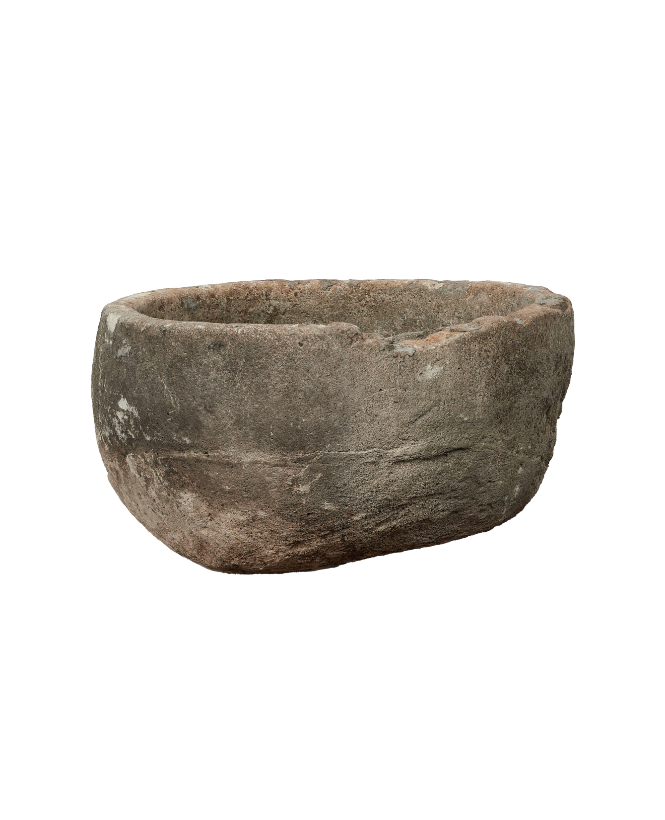 Vintage Limestone Trough - Round from Indonesia - Planters, Fountains, & Water Features