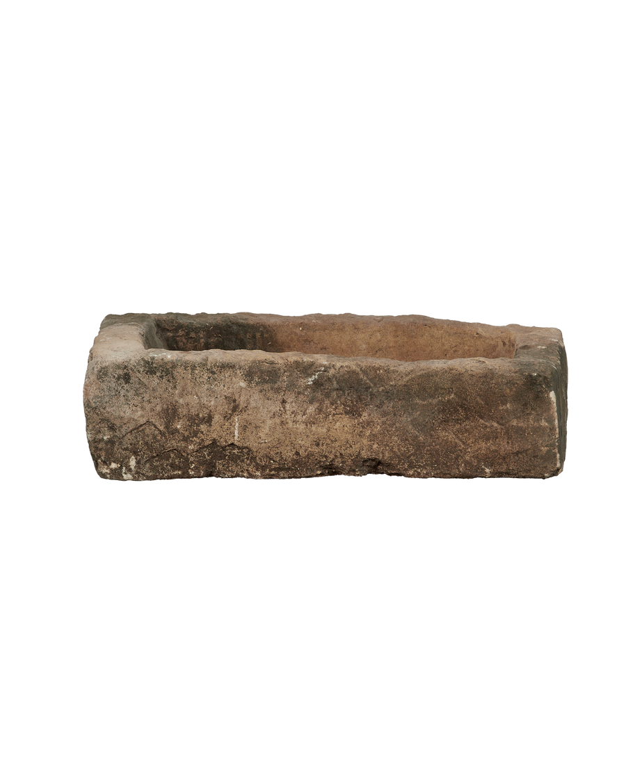 Vintage Limestone Trough - Rectangle from Indonesia - Planters, Fountains, & Water Features