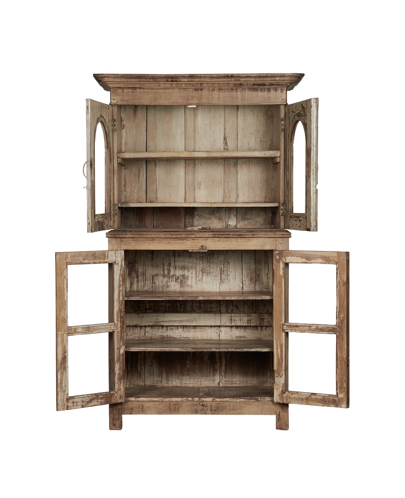 Vintage Wood Cabinet - Bleached from India made of Wood
