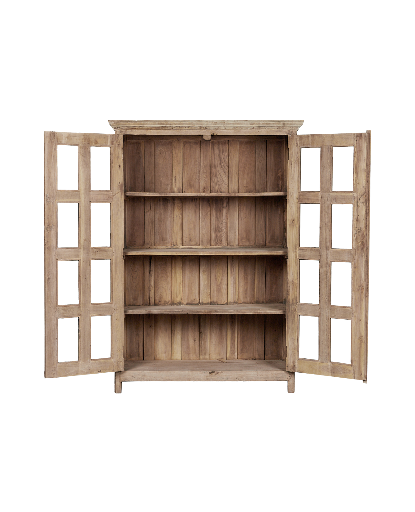 Vintage Wood Cabinet - Bleached from India made of Wood