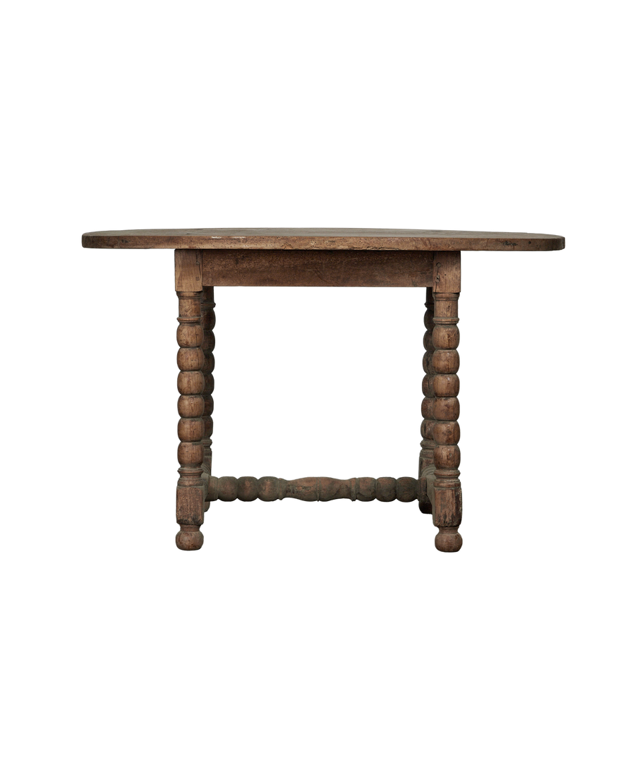 Antique Oval Breakfast Table from France made of Wood