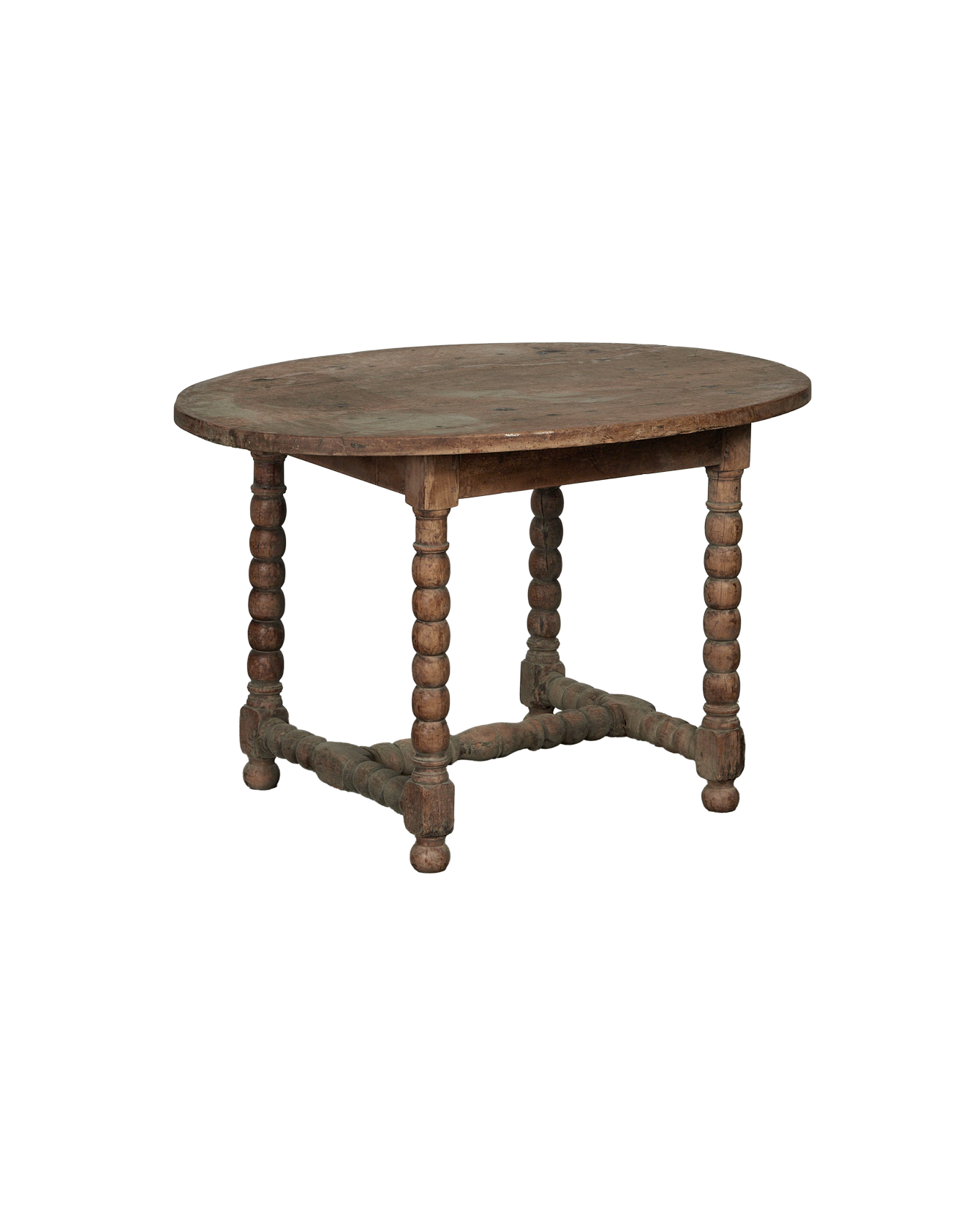 Antique Oval Breakfast Table from France made of Wood