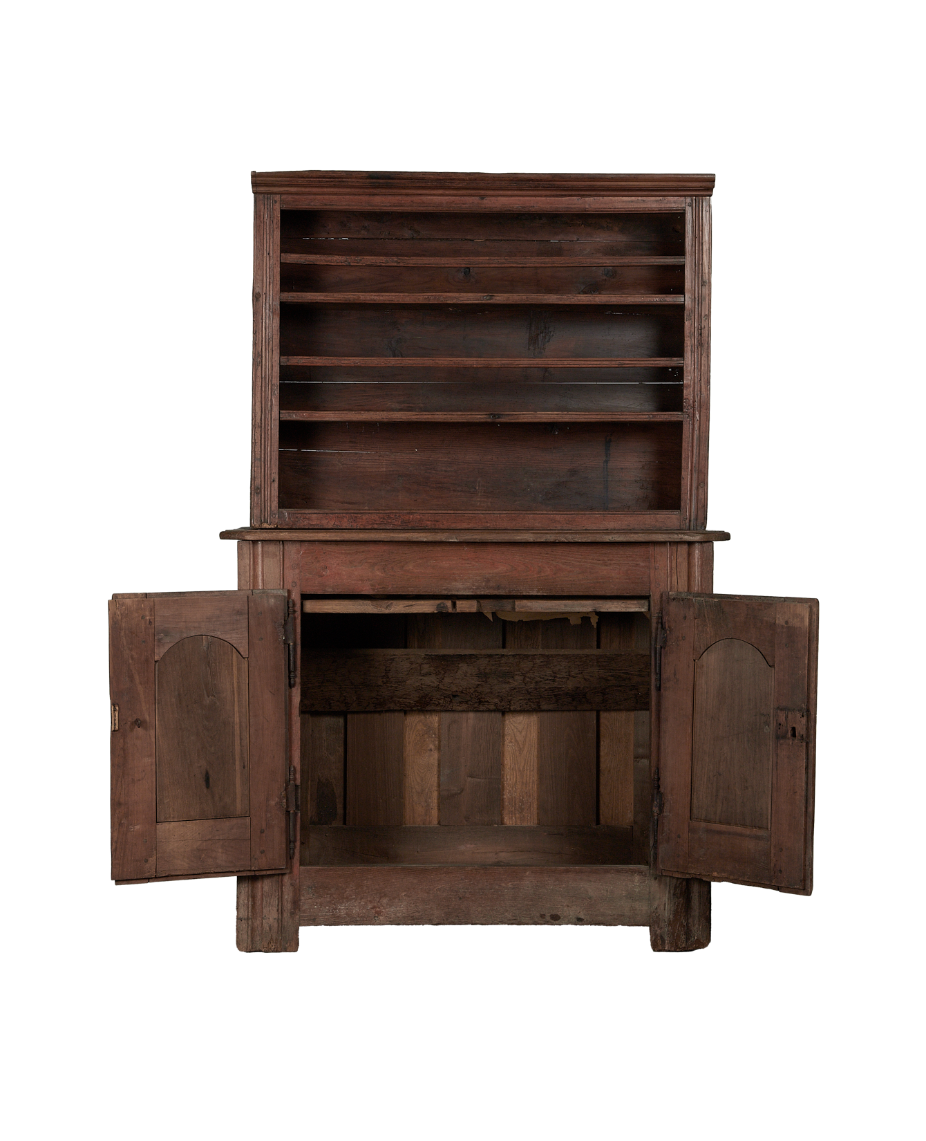 Antique Dish Cabinet - Two Piece from France made of Wood