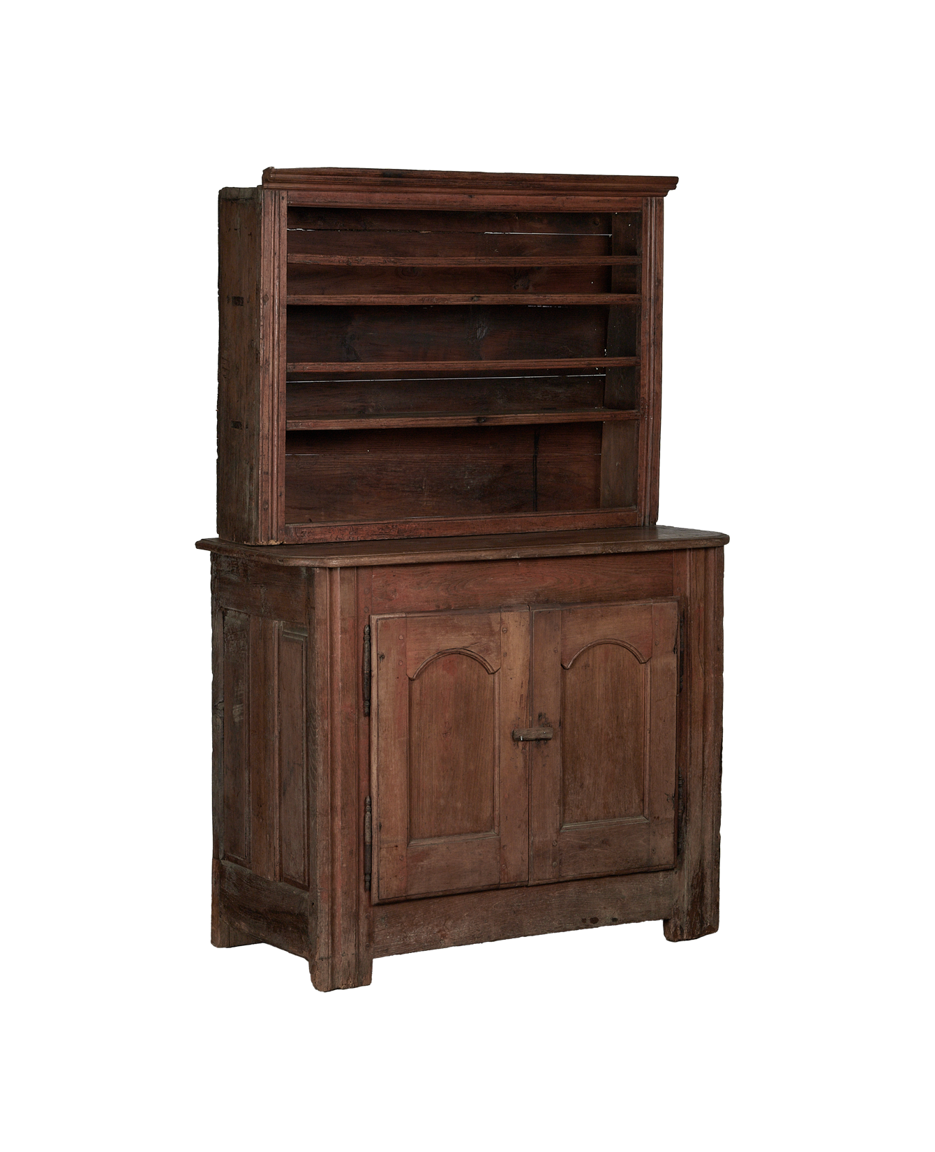 Antique Dish Cabinet - Two Piece from France made of Wood