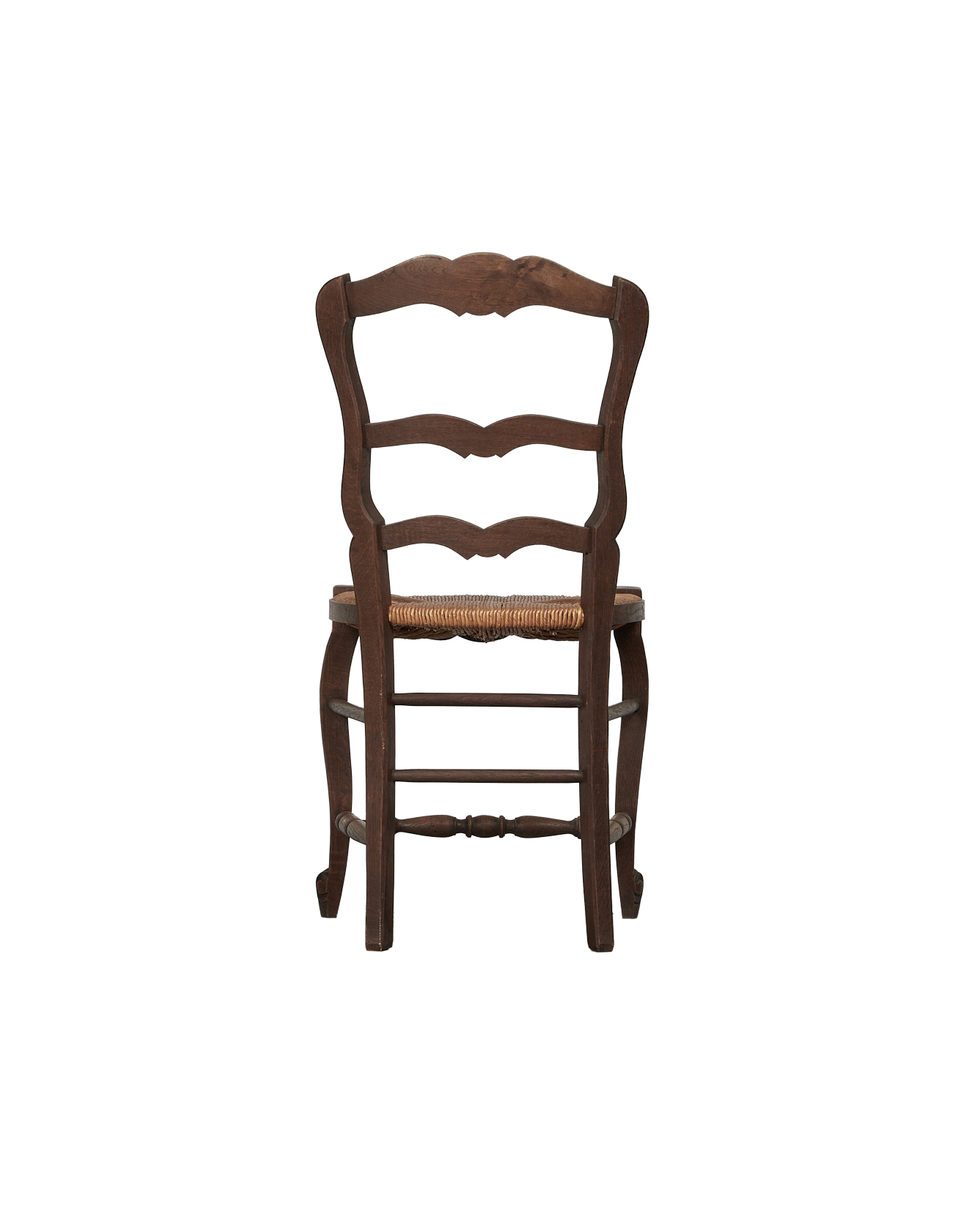 Antique Rush Chair - Embossed Shell from France made of Wood