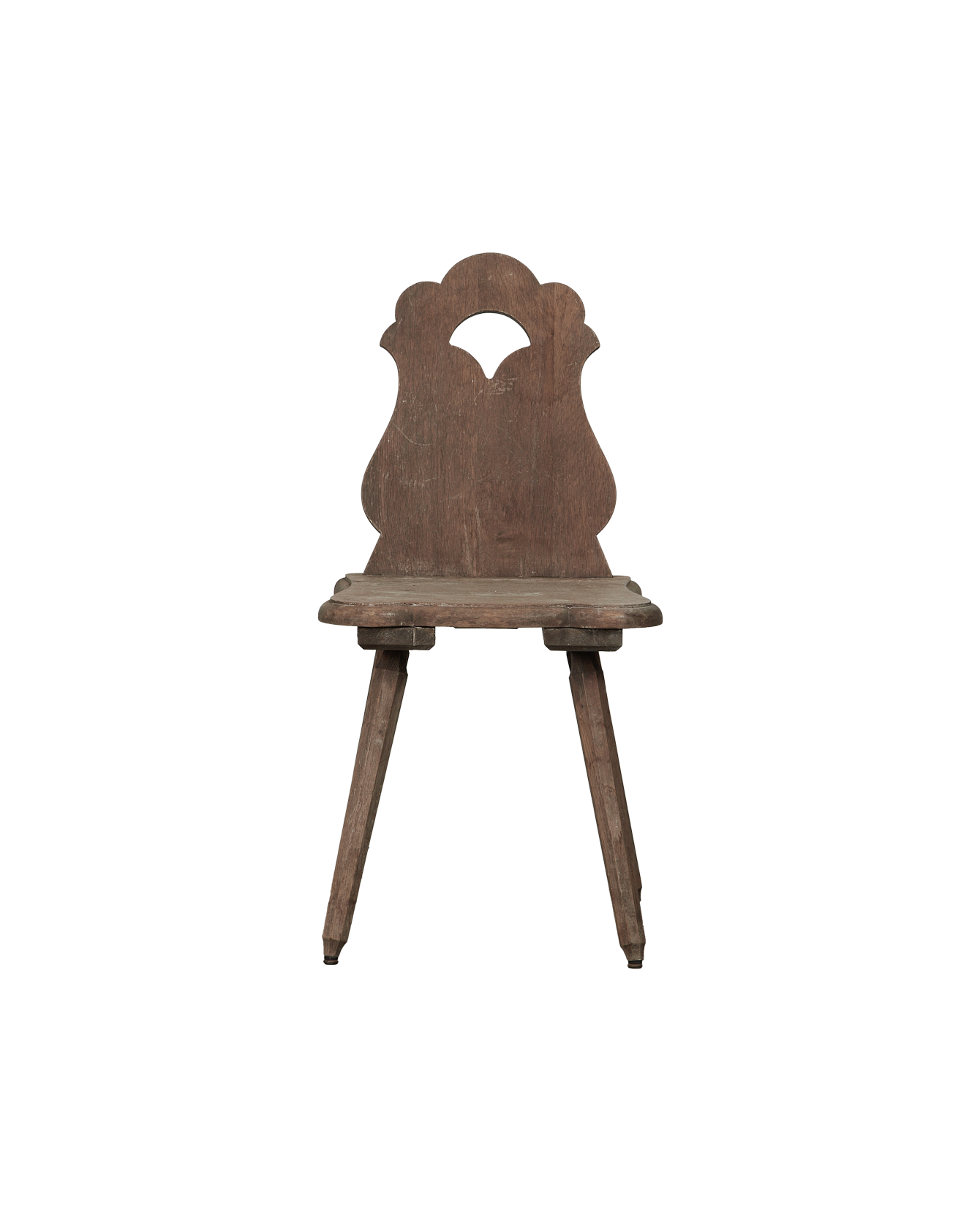 Antique Tear Drop Chair from France made of Wood