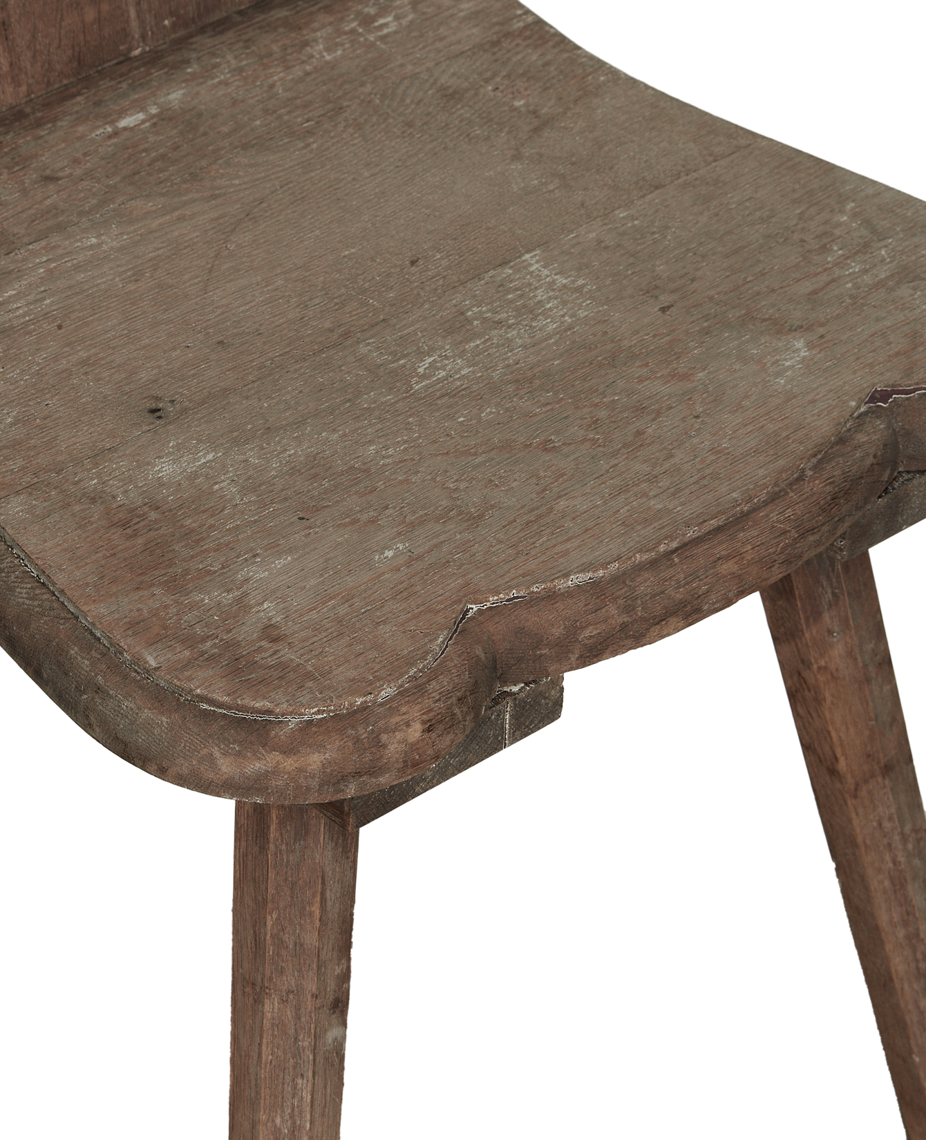 Antique Tear Drop Chair from France made of Wood