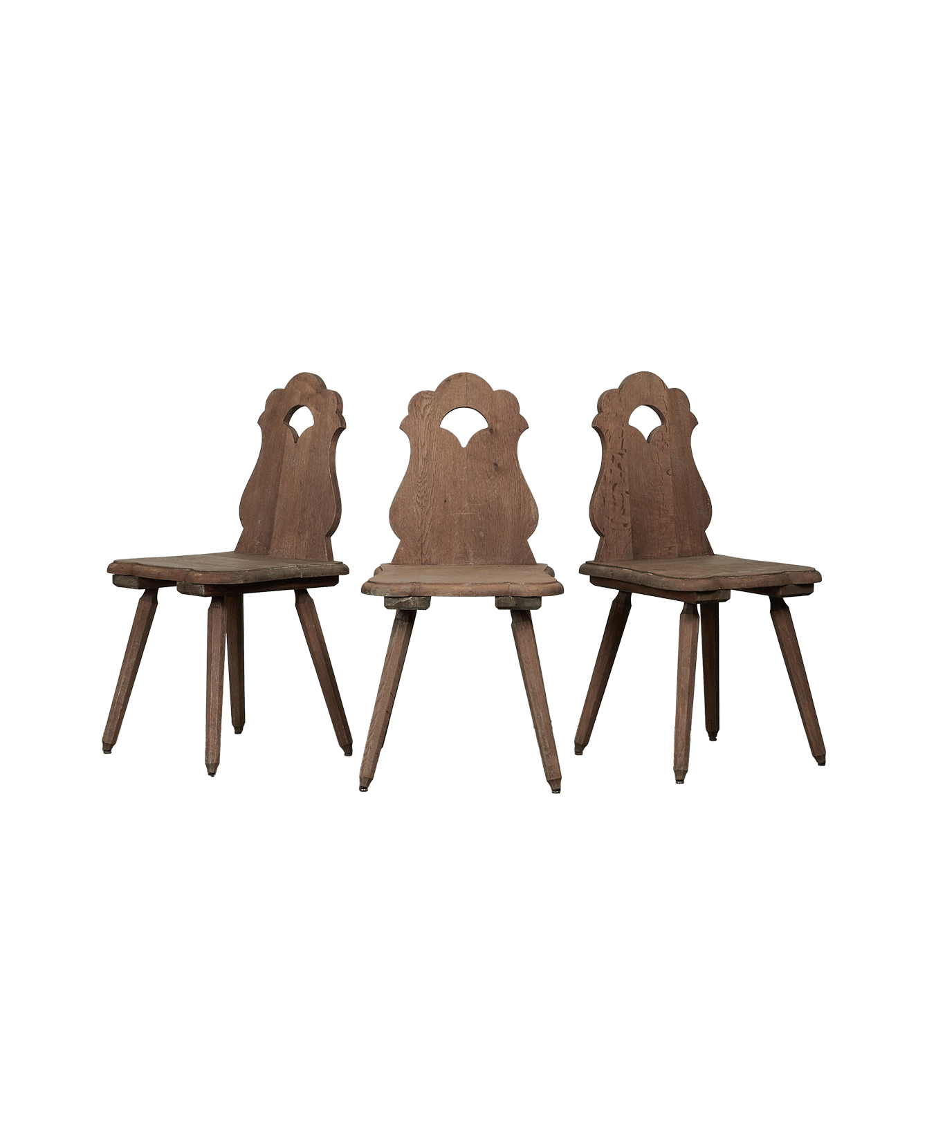 Antique Tear Drop Chair from France made of Wood