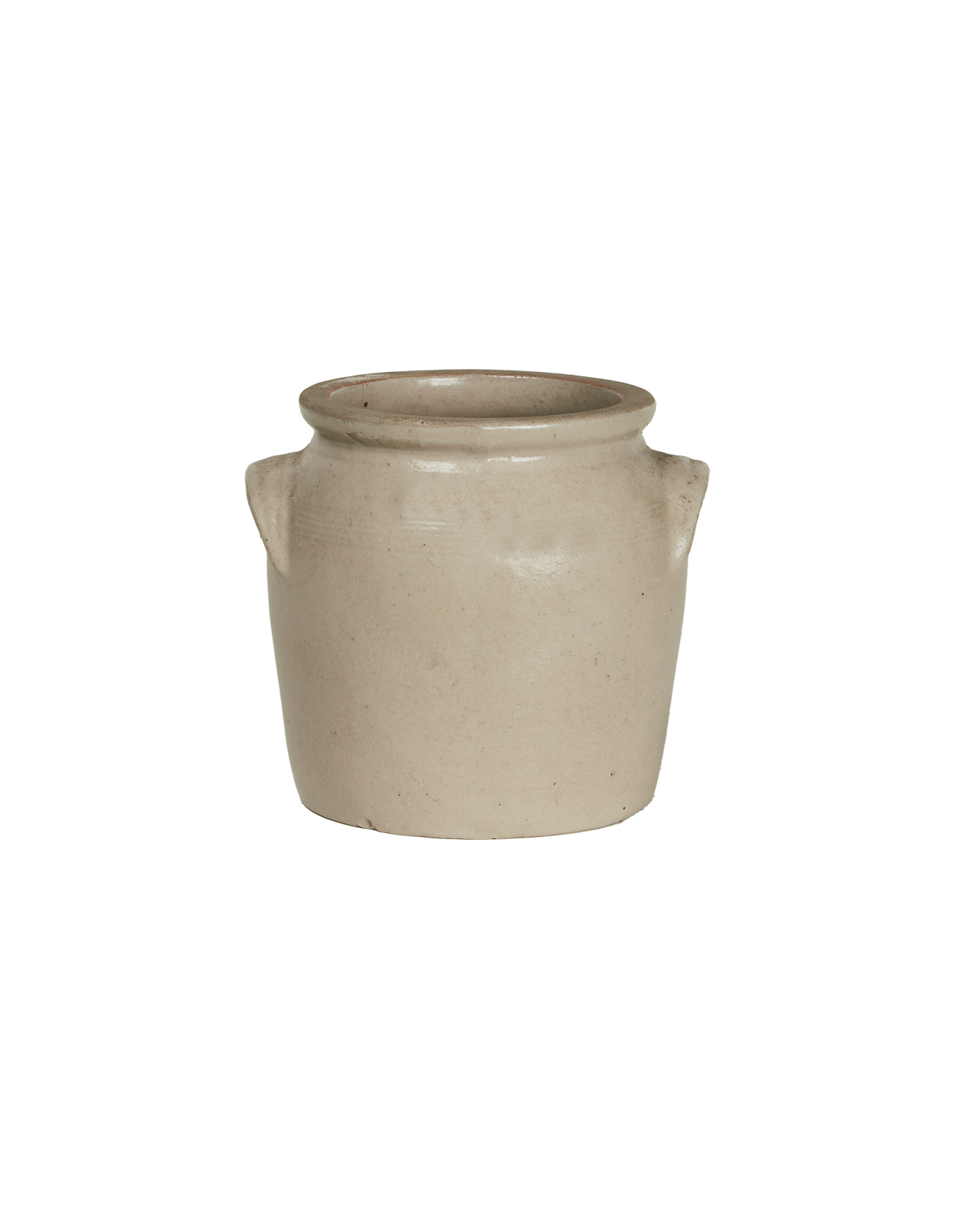 Antique Confit Jar - Gris from France made of Ceramic