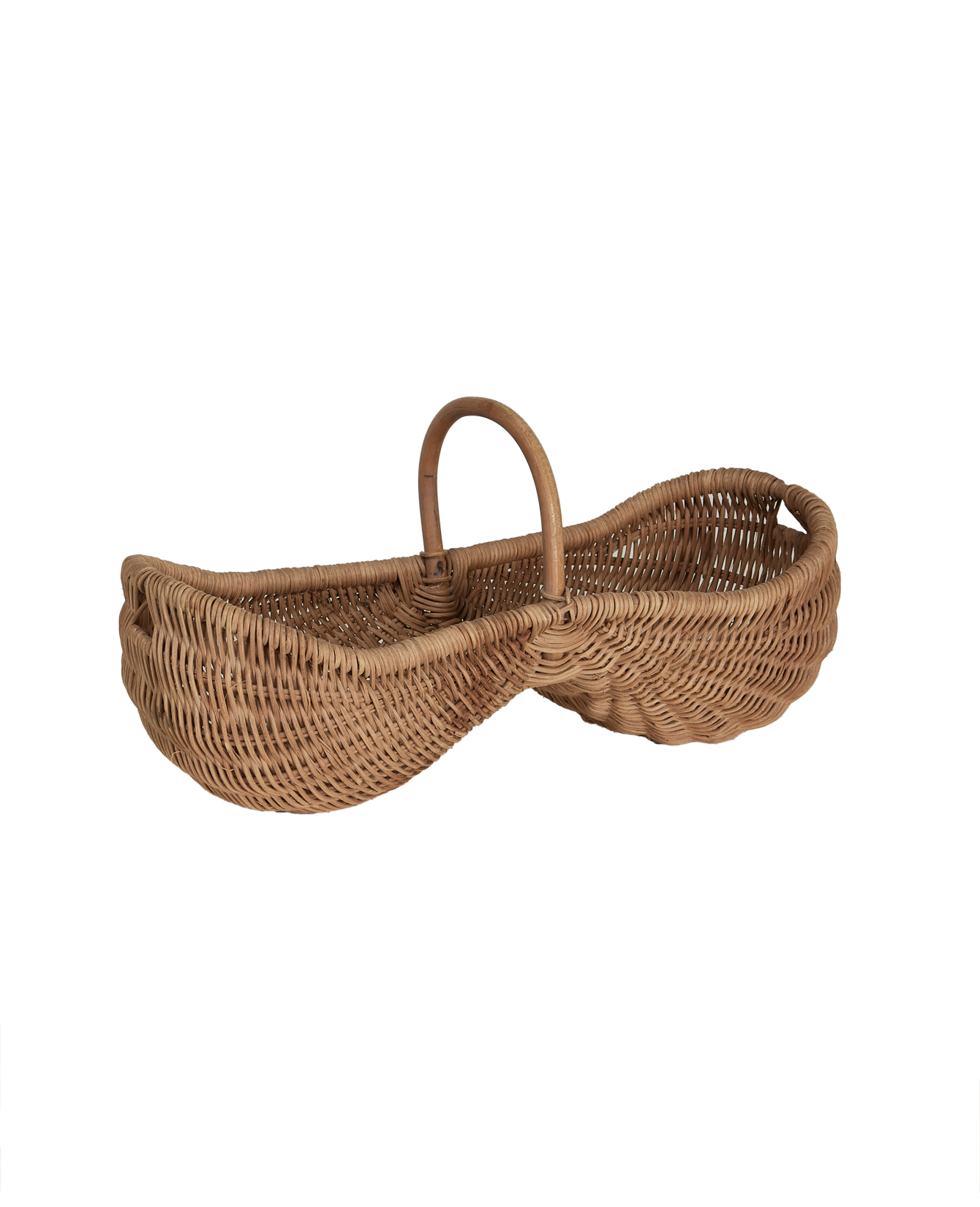 Antique Mini Grape Basket from France made of Wicker