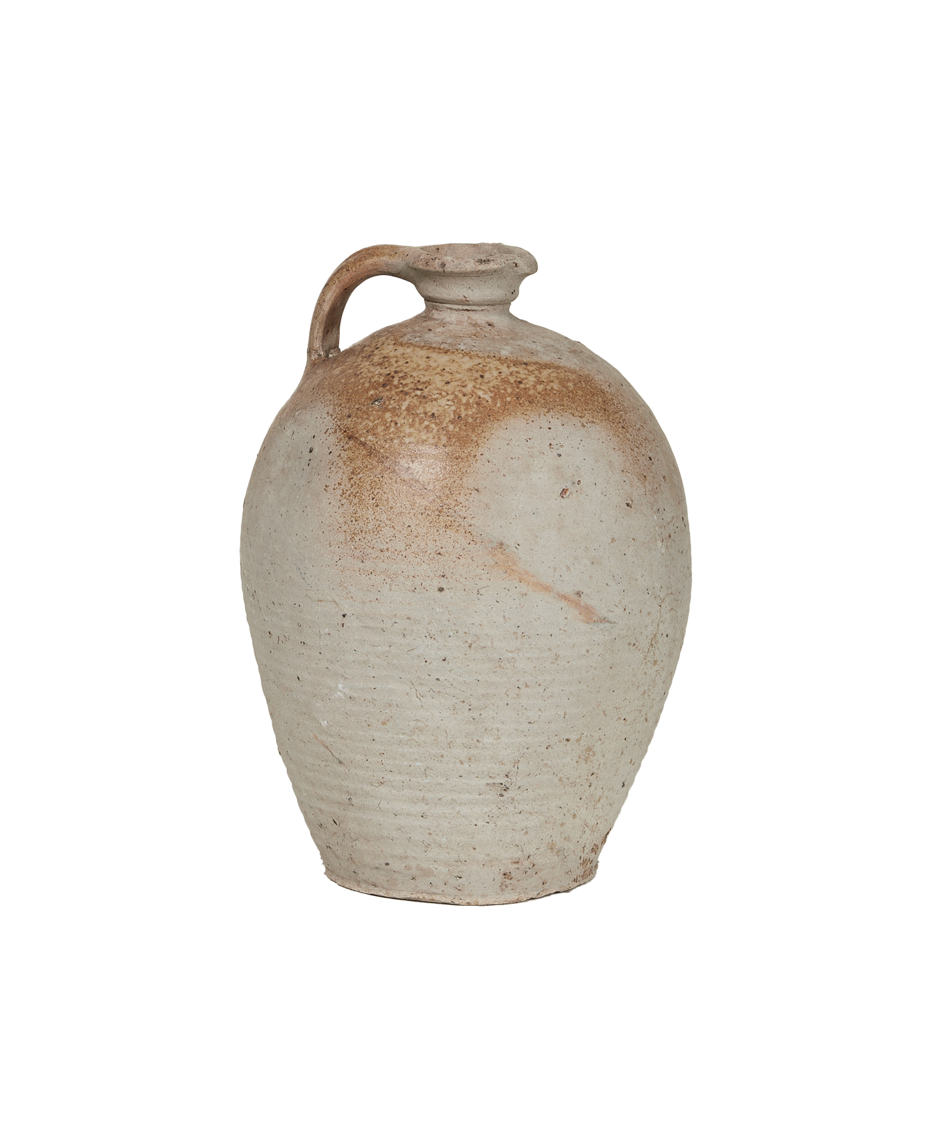 Antique Stoneware Jug from France made of Ceramic