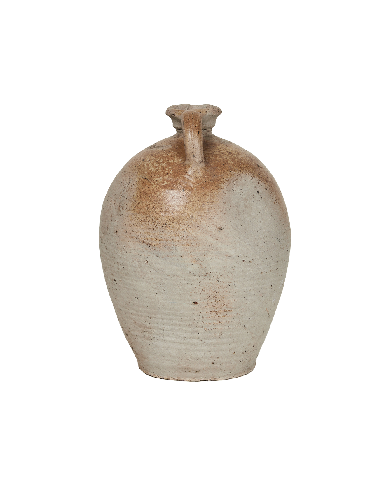 Antique Stoneware Jug from France made of Ceramic