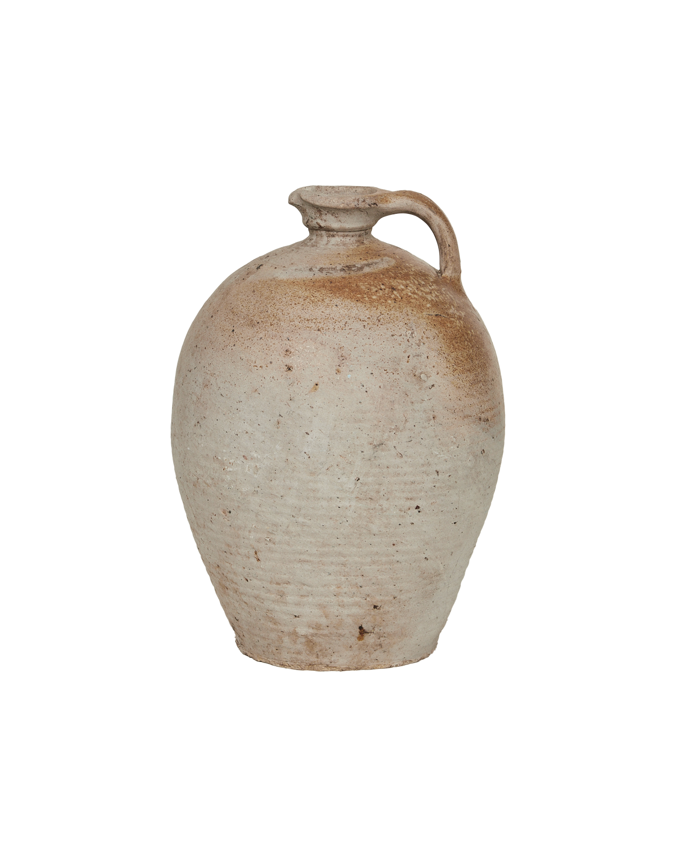 Antique Stoneware Jug from France made of Ceramic