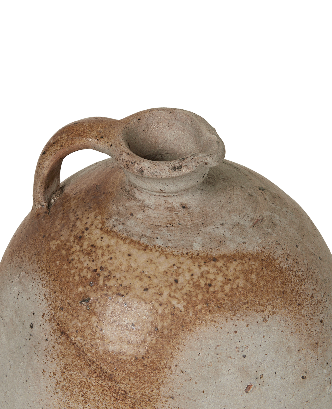 Antique Stoneware Jug from France made of Ceramic