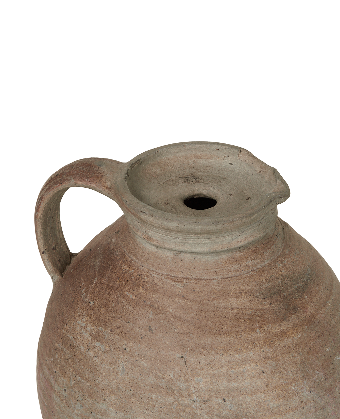 Antique Stoneware Jug from France made of Ceramic