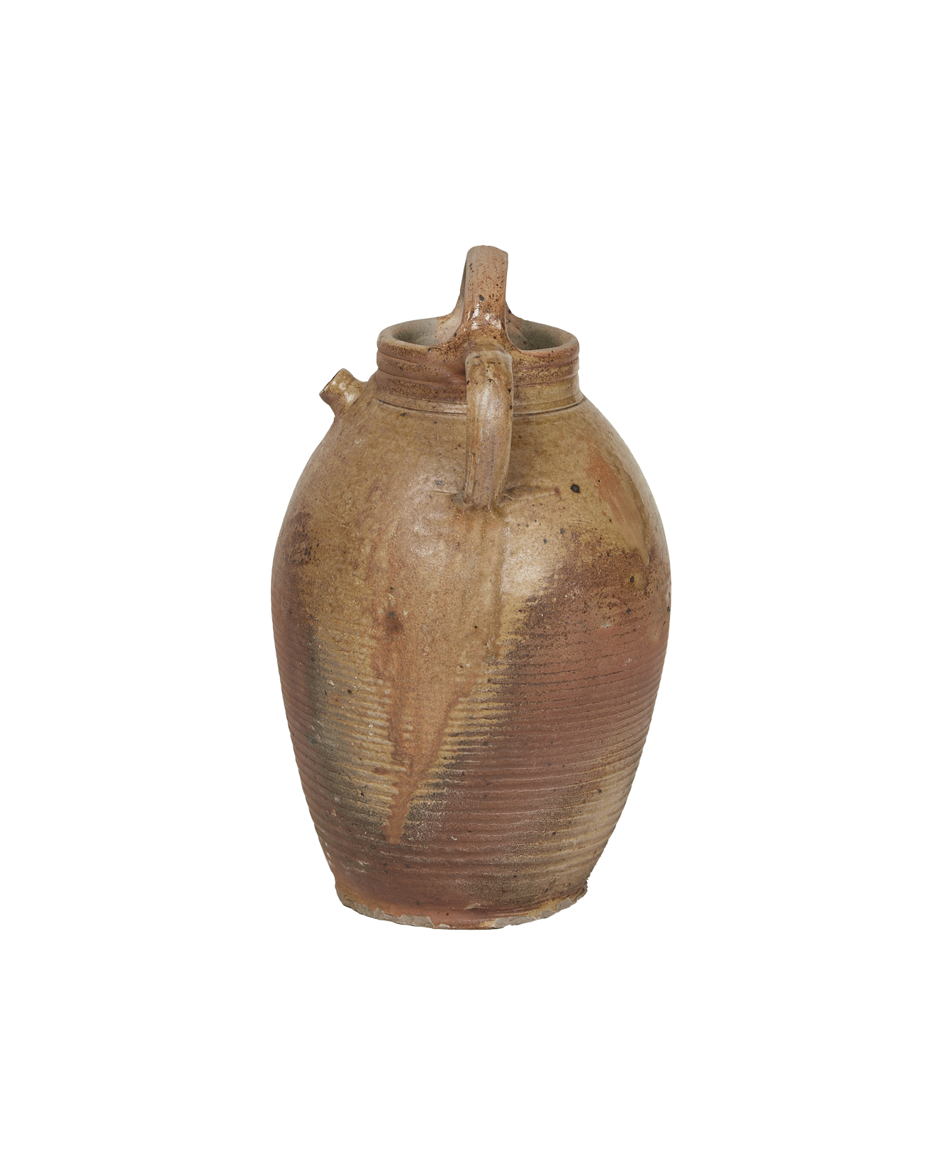 Antique Stoneware Jug from France made of Ceramic