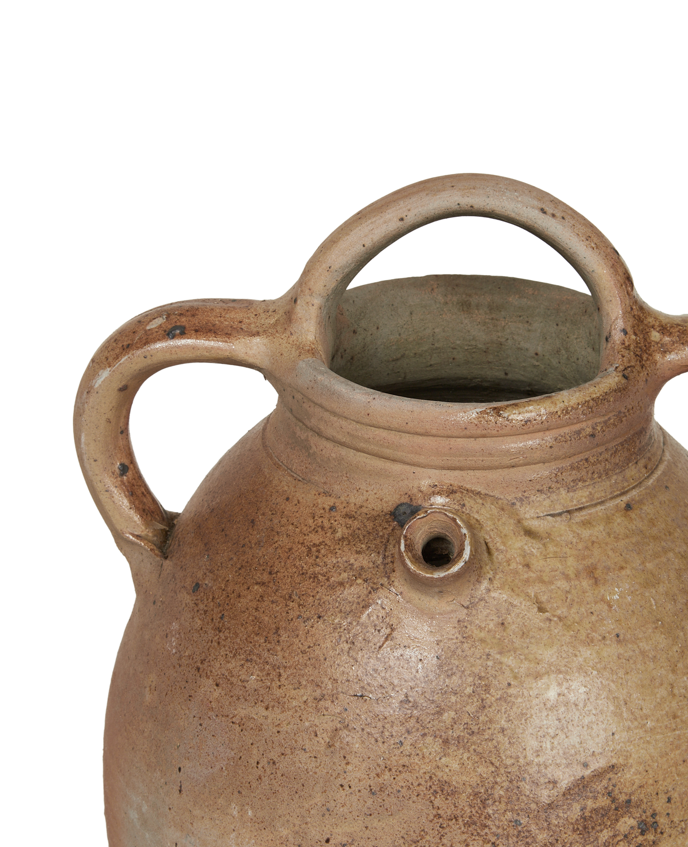 Antique Stoneware Jug from France made of Ceramic
