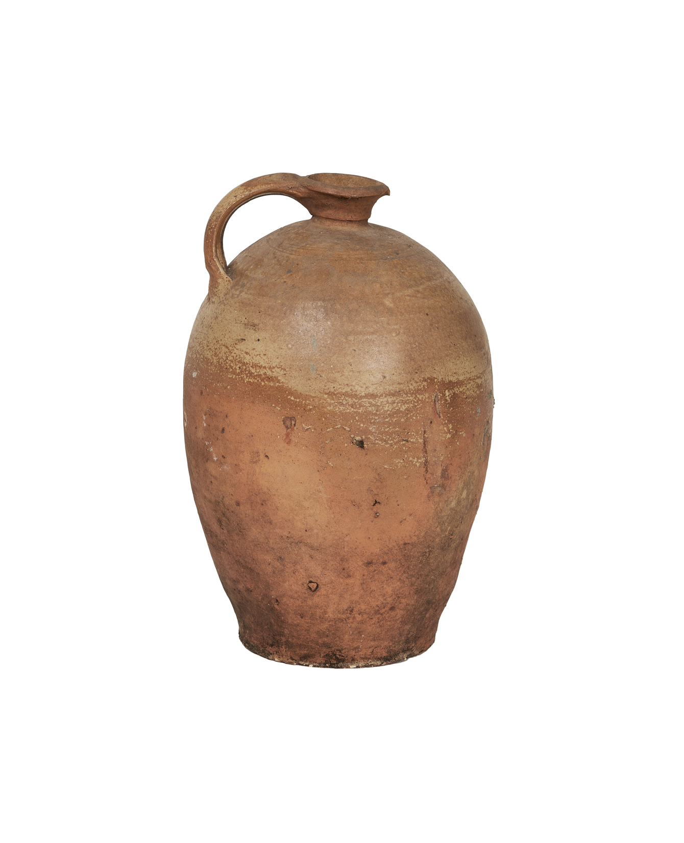 Antique Stoneware Jug from France made of Ceramic