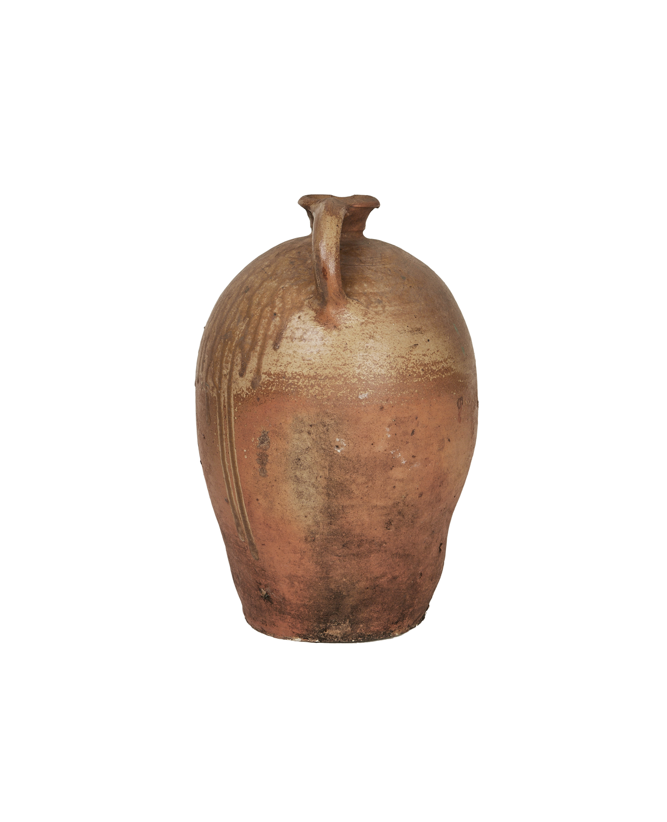 Antique Stoneware Jug from France made of Ceramic