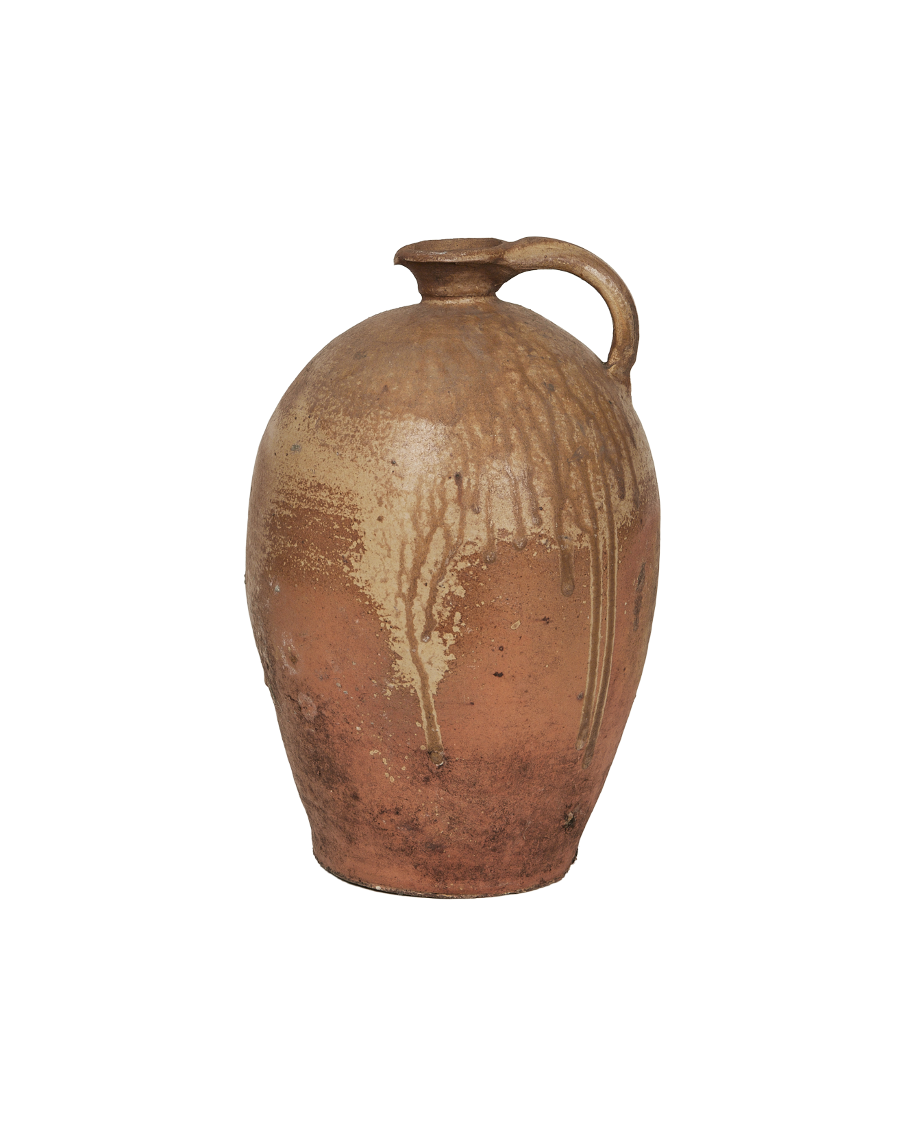 Antique Stoneware Jug from France made of Ceramic