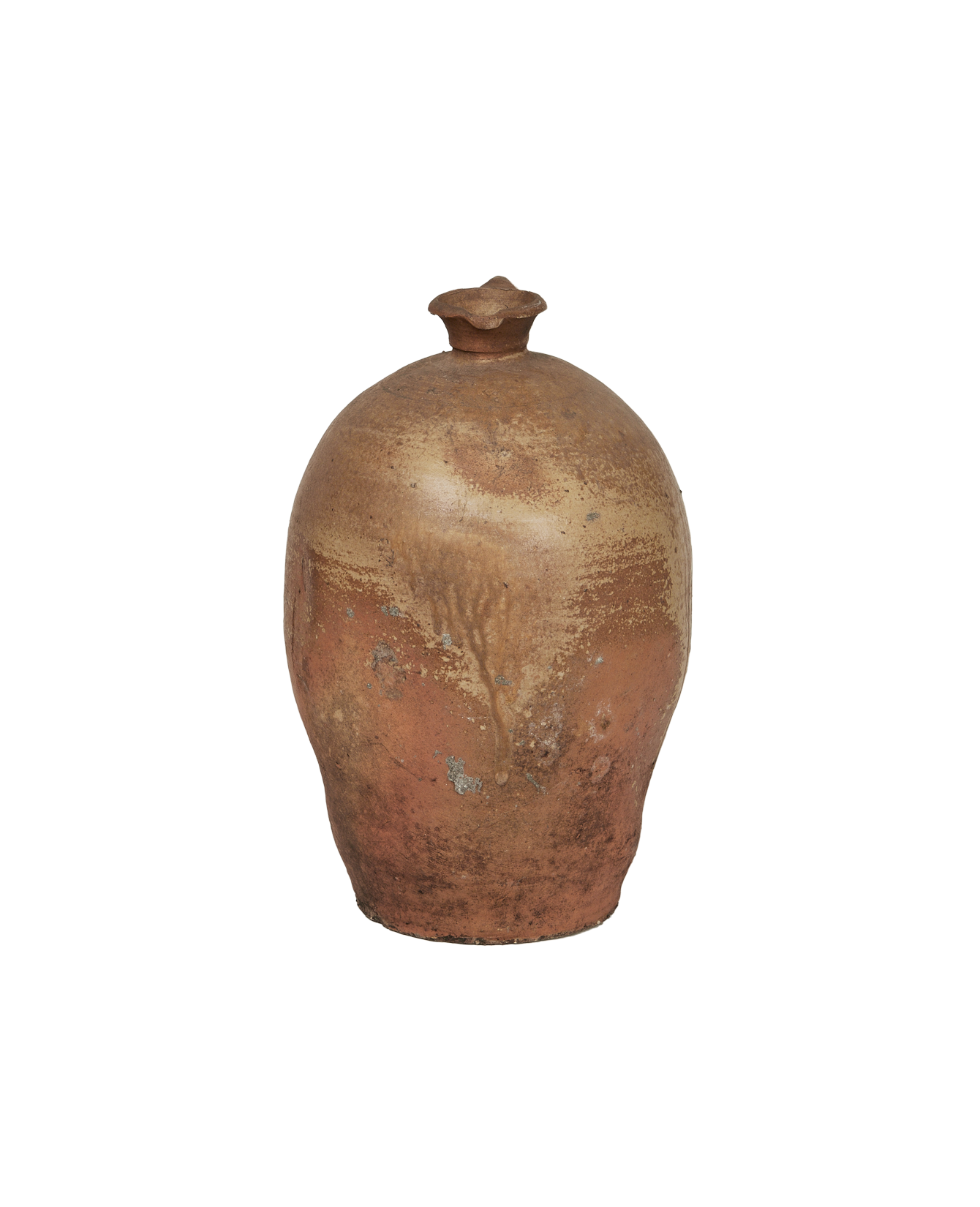 Antique Stoneware Jug from France made of Ceramic