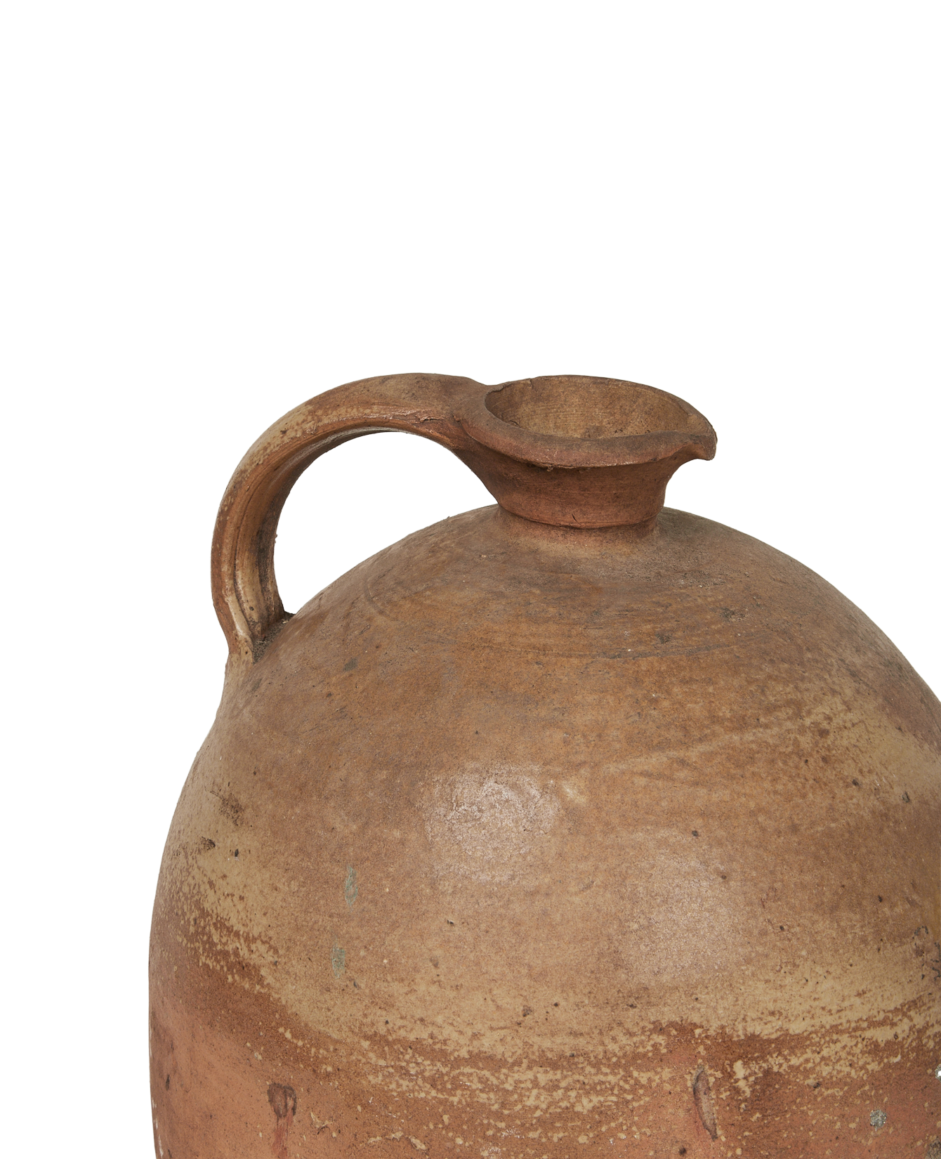 Antique Stoneware Jug from France made of Ceramic