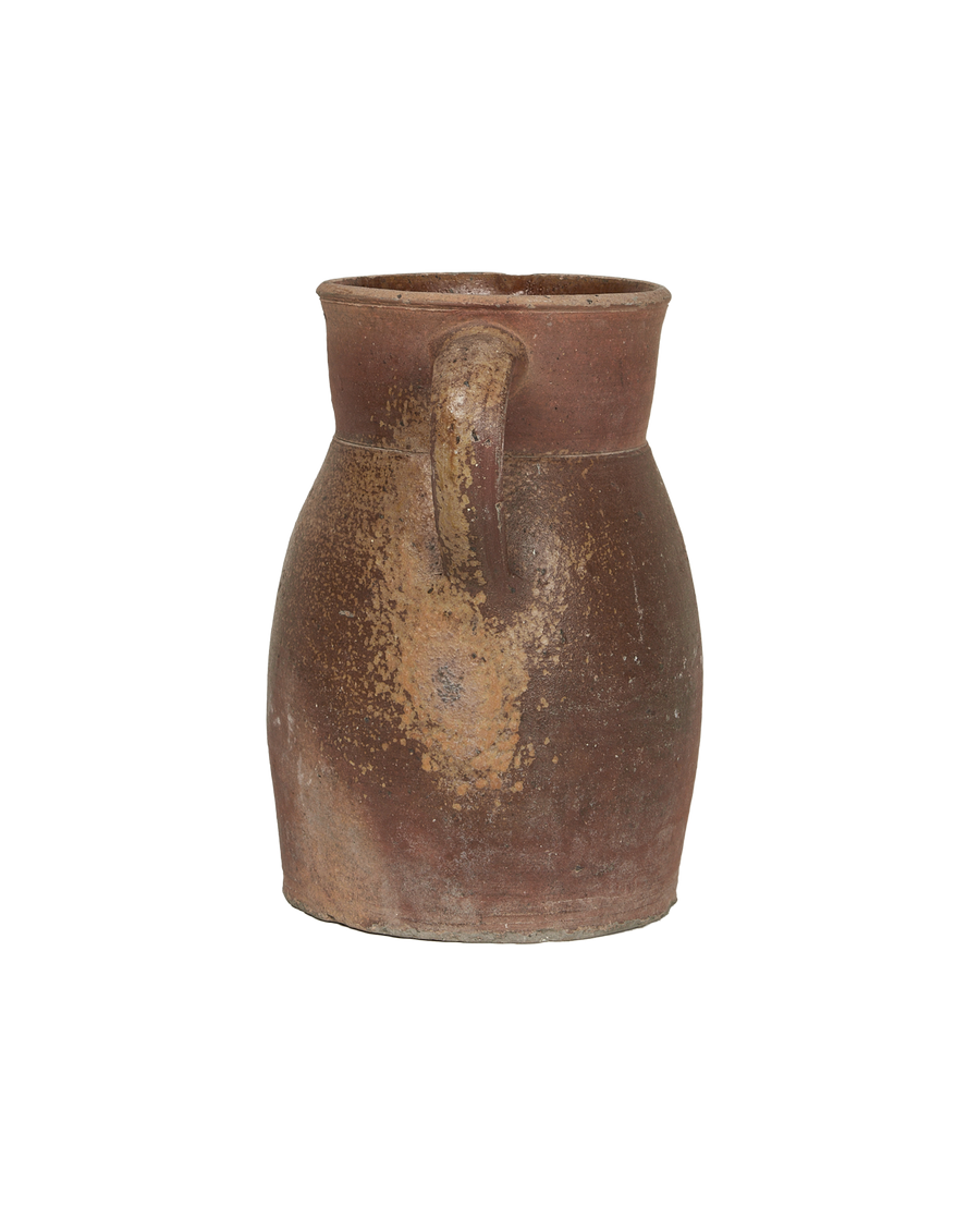 Antique Stoneware Pitcher from France made of Ceramic