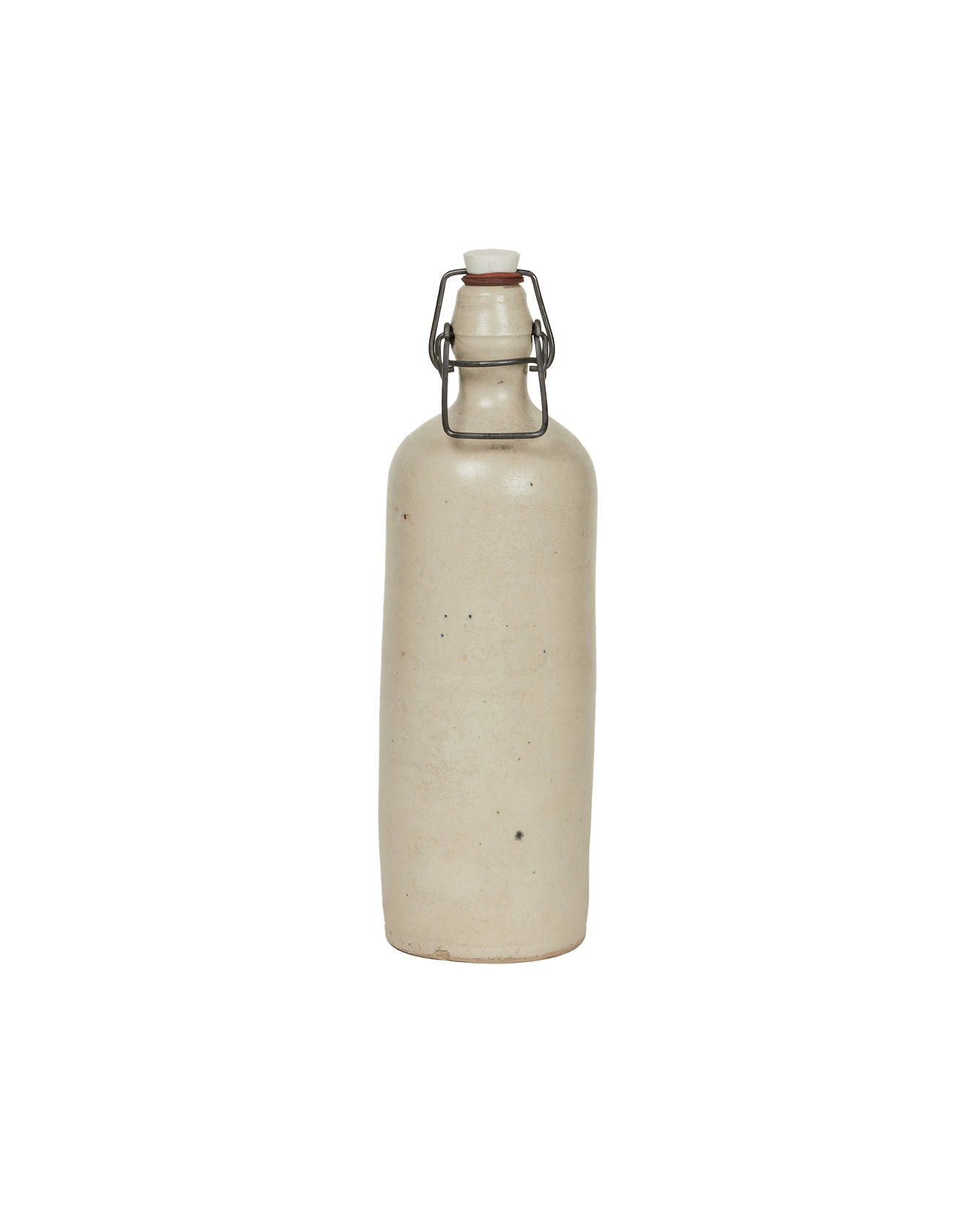 Antique Stoneware Oil Bottle from France made of Ceramic
