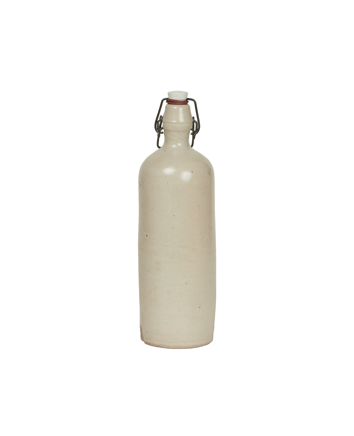 Antique Stoneware Oil Bottle from France made of Ceramic