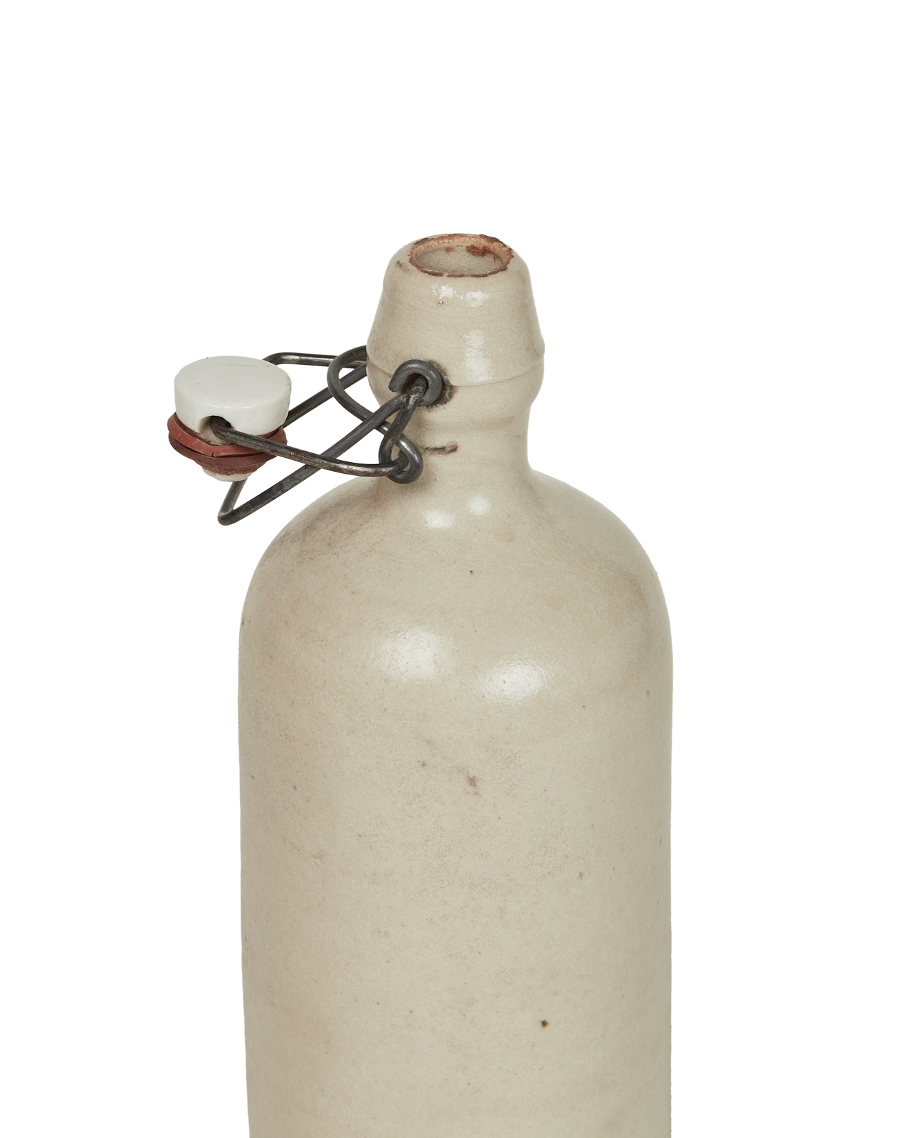 Antique Stoneware Oil Bottle from France made of Ceramic