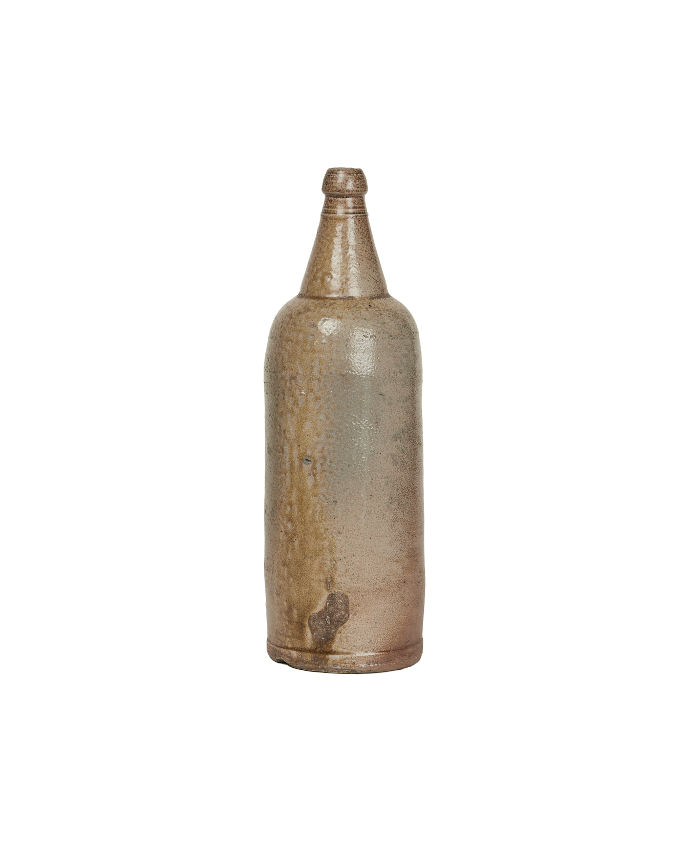 Antique Stoneware Oil Bottle from France made of Ceramic
