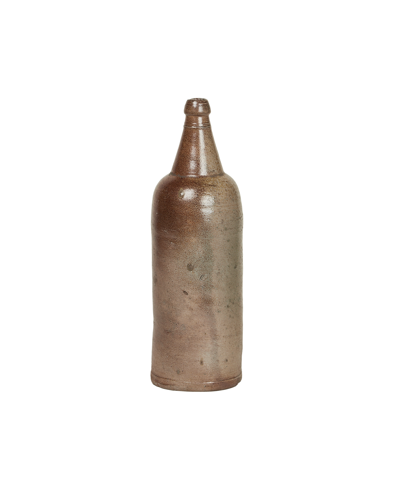 Antique Stoneware Oil Bottle from France made of Ceramic