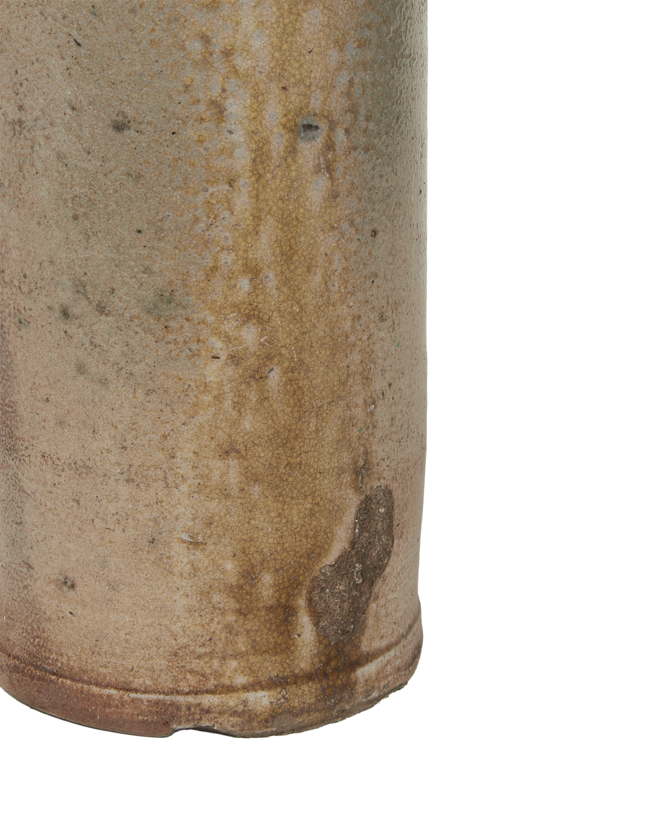 Antique Stoneware Oil Bottle from France made of Ceramic