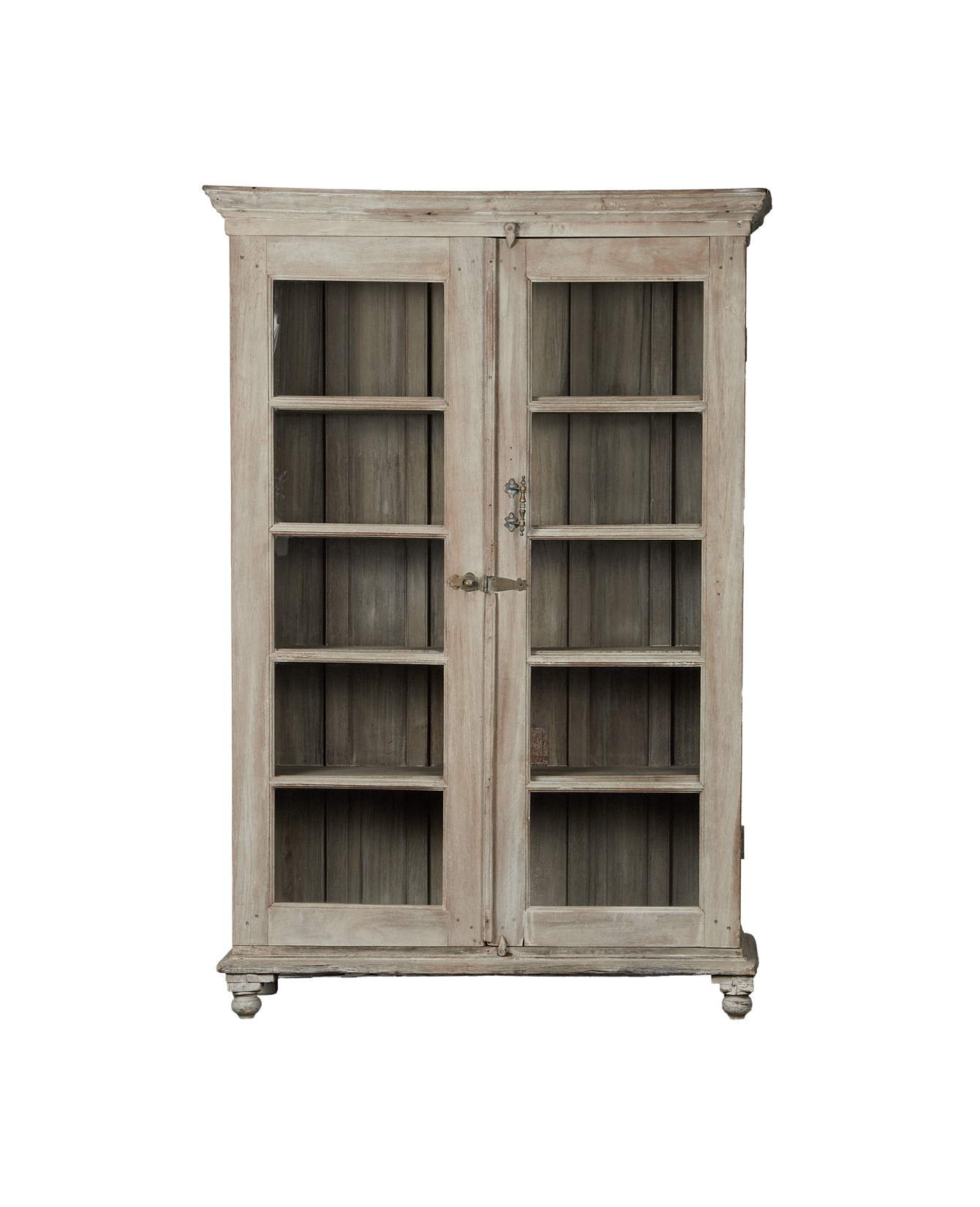 Vintage Wood Cabinet - Bleached from India made of Wood