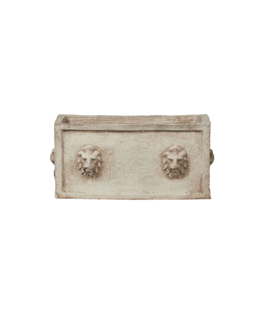 Reproduction Cast Lion Planter Box from Domestic made of Cement