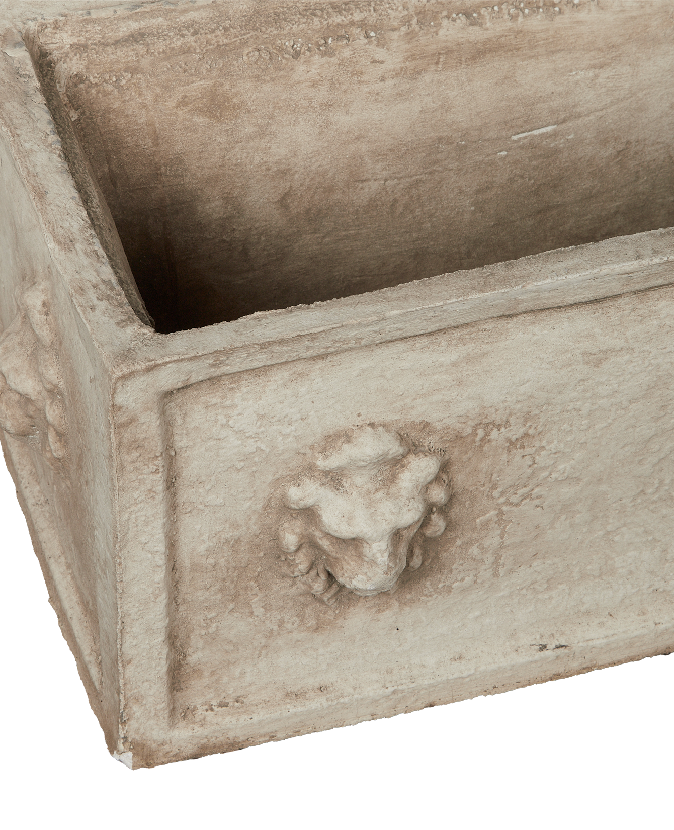 Reproduction Cast Lion Planter Box from Domestic made of Cement