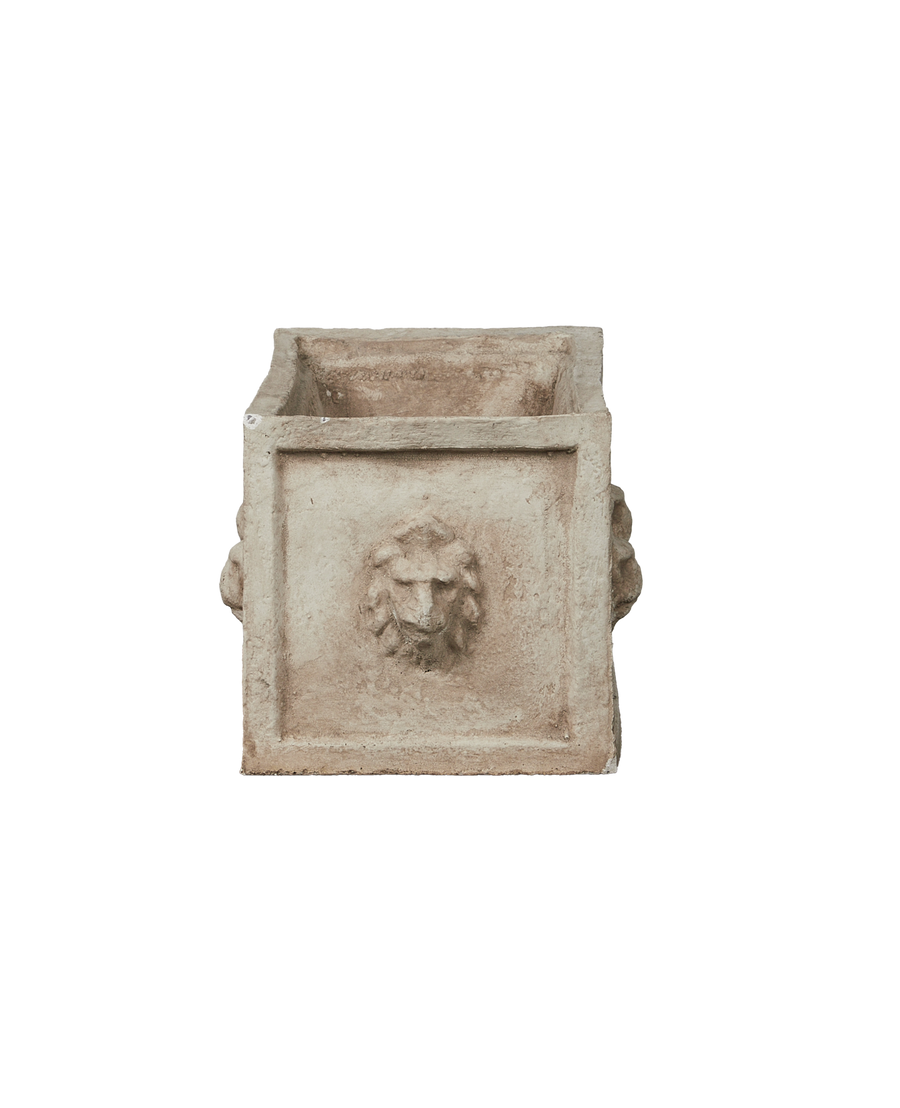 Reproduction Cast Lion Planter Box from Domestic made of Cement
