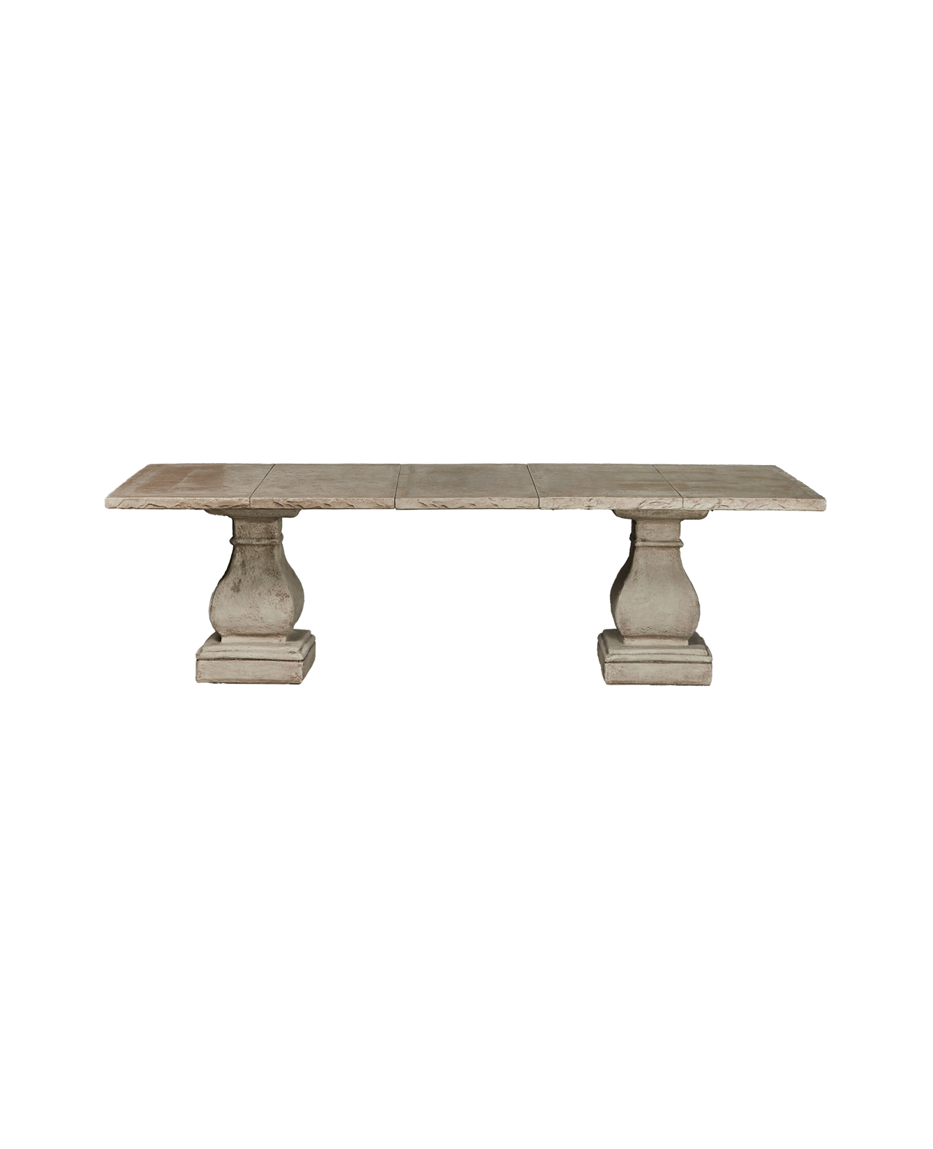 Reproduction Cast Rectangle Dining Table - Hewn Edge from Domestic made of Cement