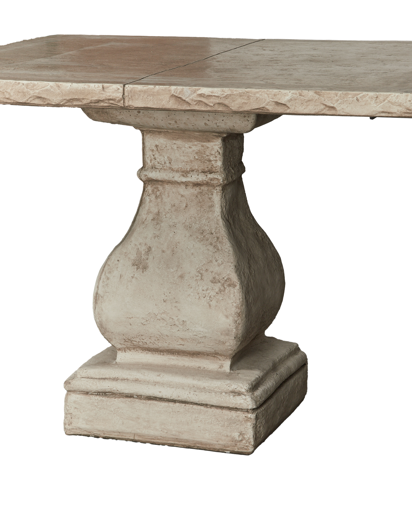 Reproduction Cast Rectangle Dining Table - Hewn Edge from Domestic made of Cement